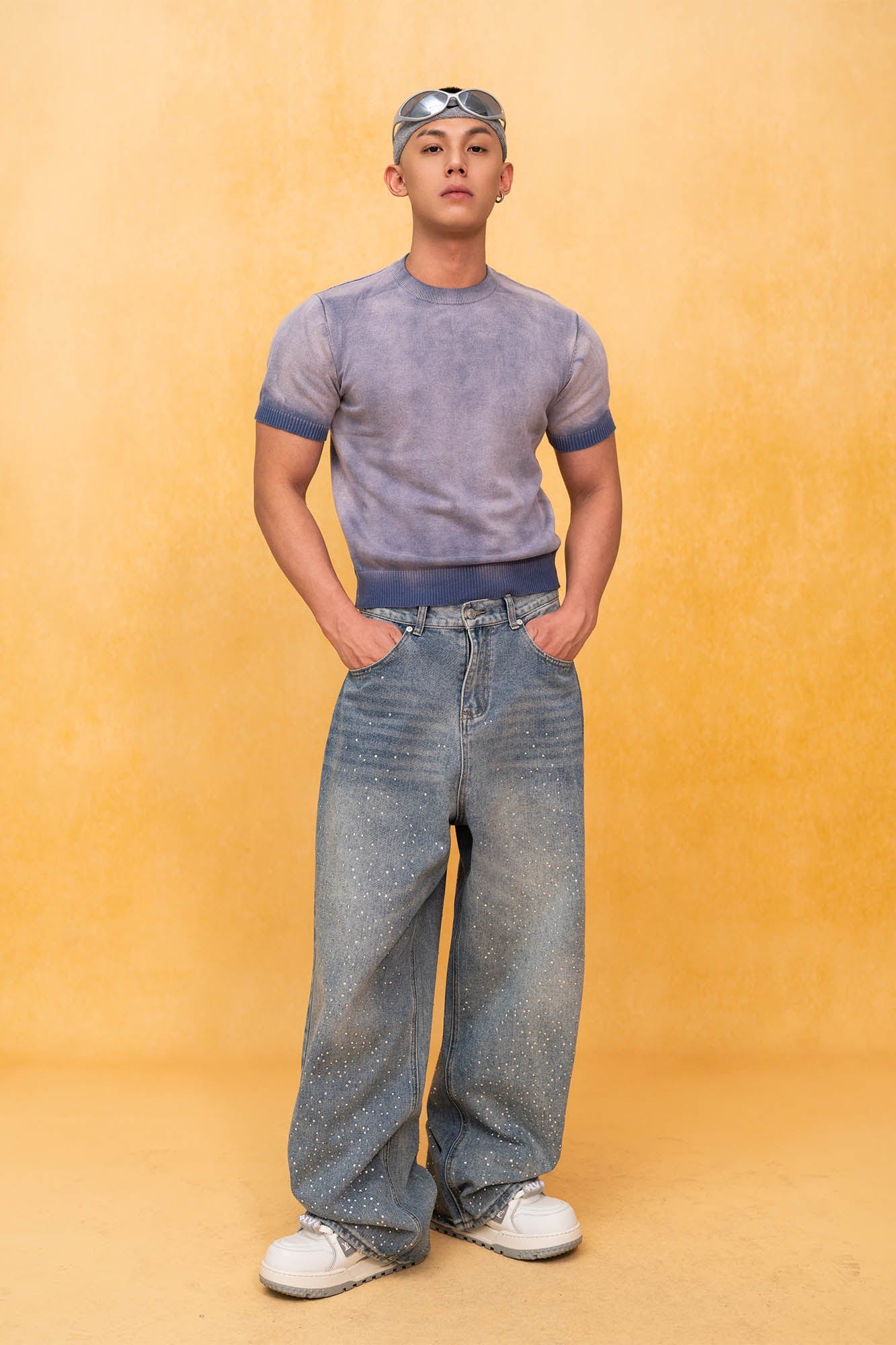 CLP Gradient Sheer Knitted T-Shirt