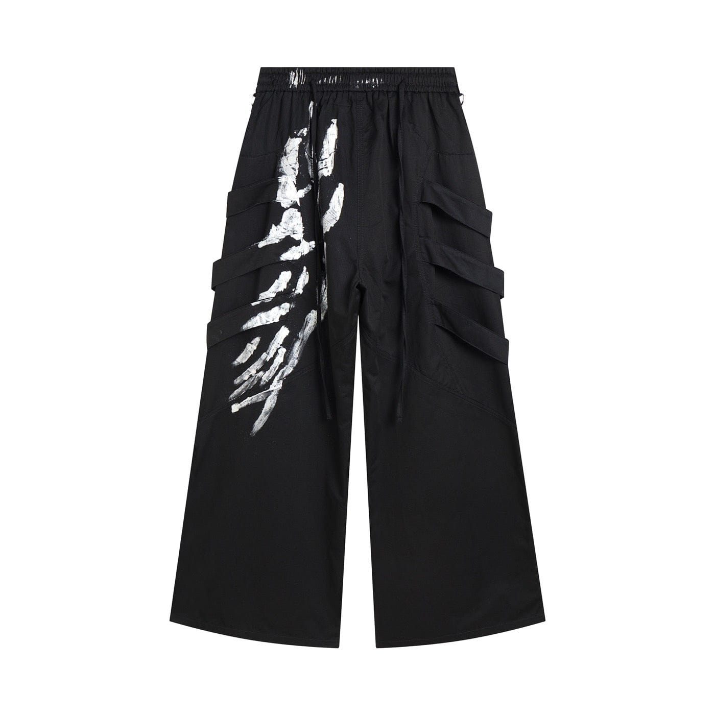 DND4DES Multi-Layered Striped Graffiti Cargo Pants