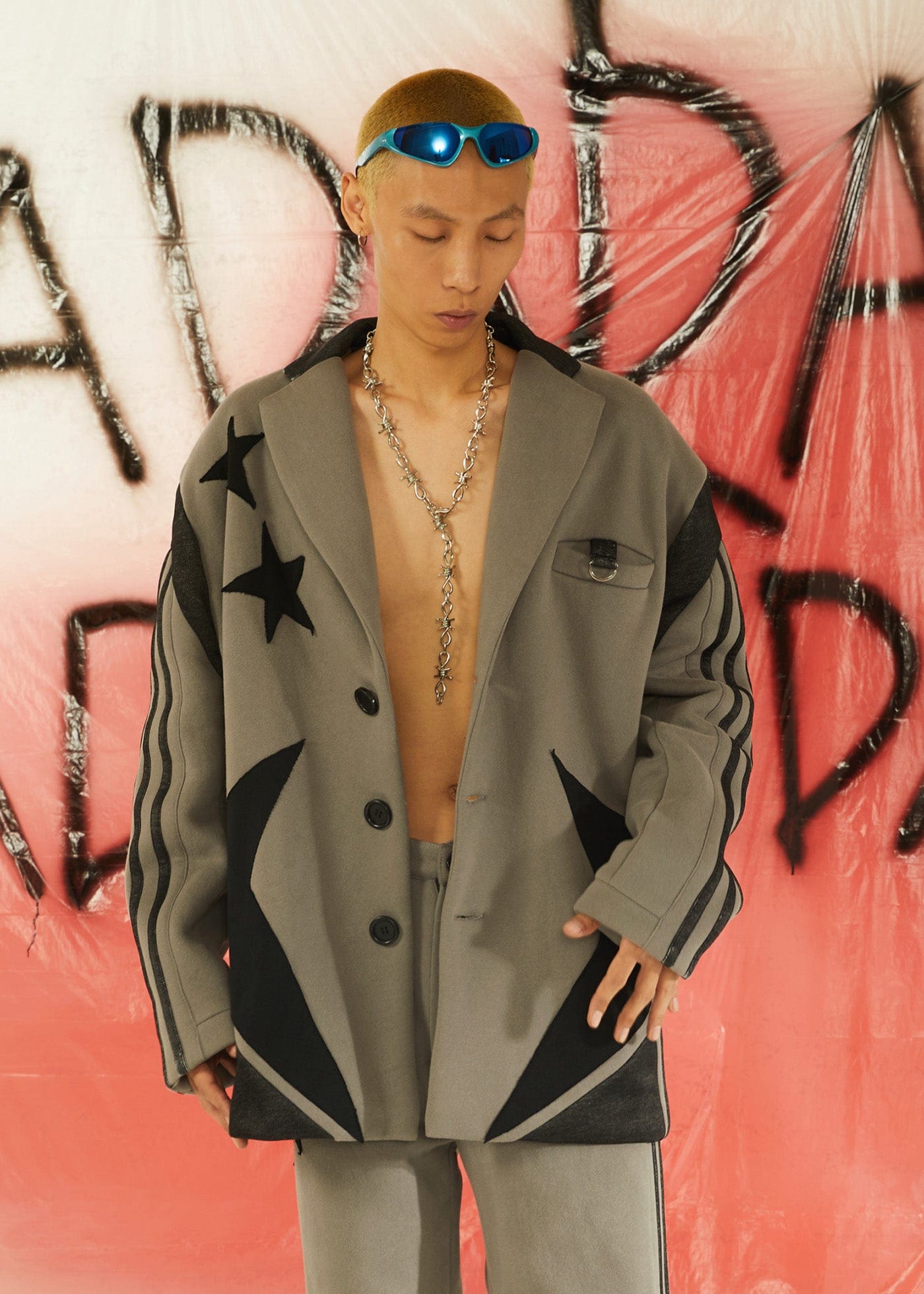 KADAKADA Retro Patched Multi Pocket Oversized Blazer