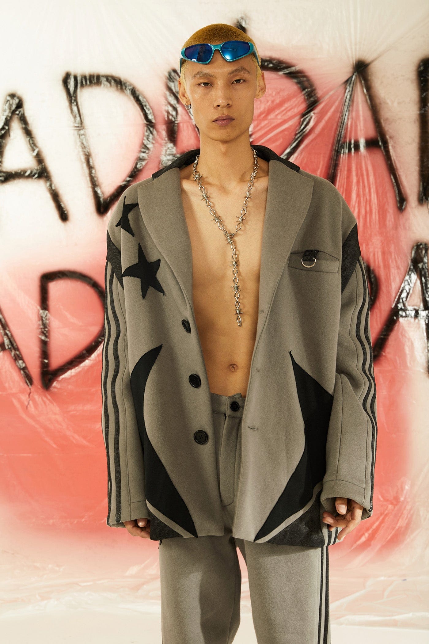 KADAKADA Retro Patched Multi Pocket Oversized Blazer