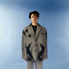 KADAKADA Retro Patched Multi Pocket Oversized Blazer