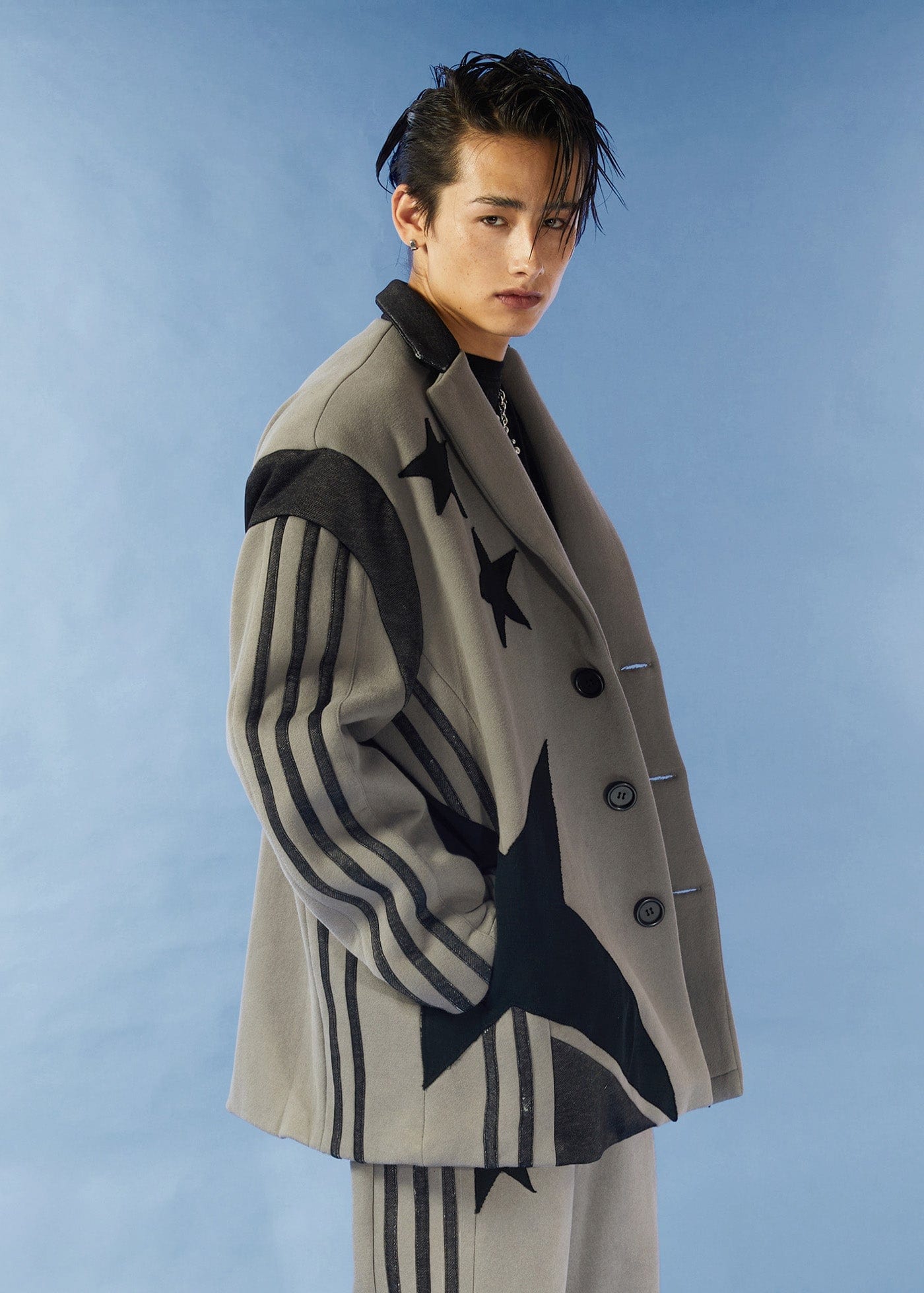 KADAKADA Retro Patched Multi Pocket Oversized Blazer