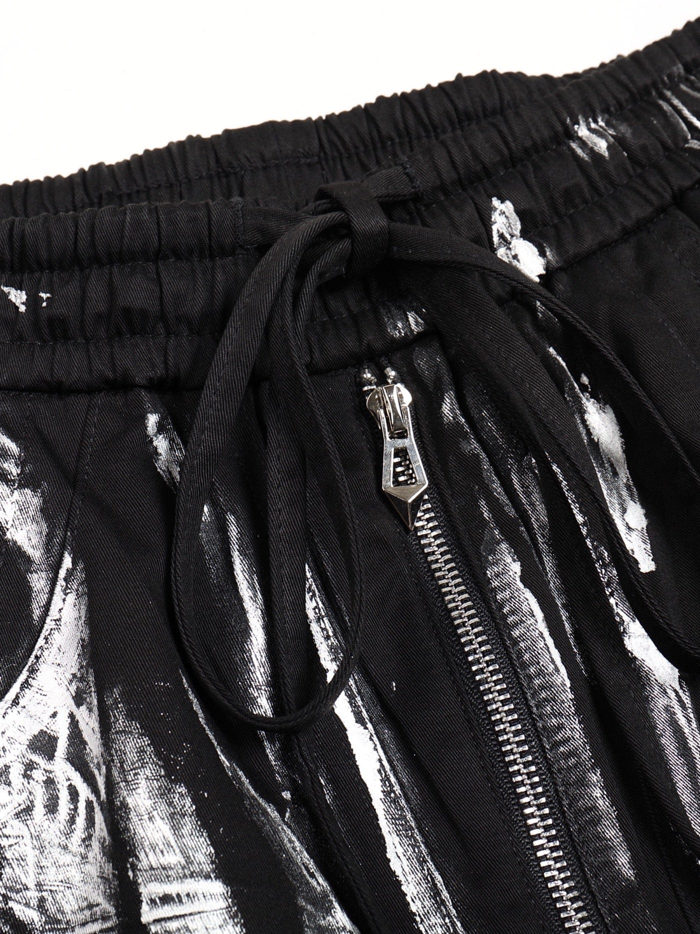DND4DES Multi-Layered Striped Graffiti Cargo Pants