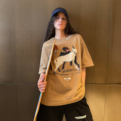 MIICHOUS Dancing Dogs Graphic T-Shirt