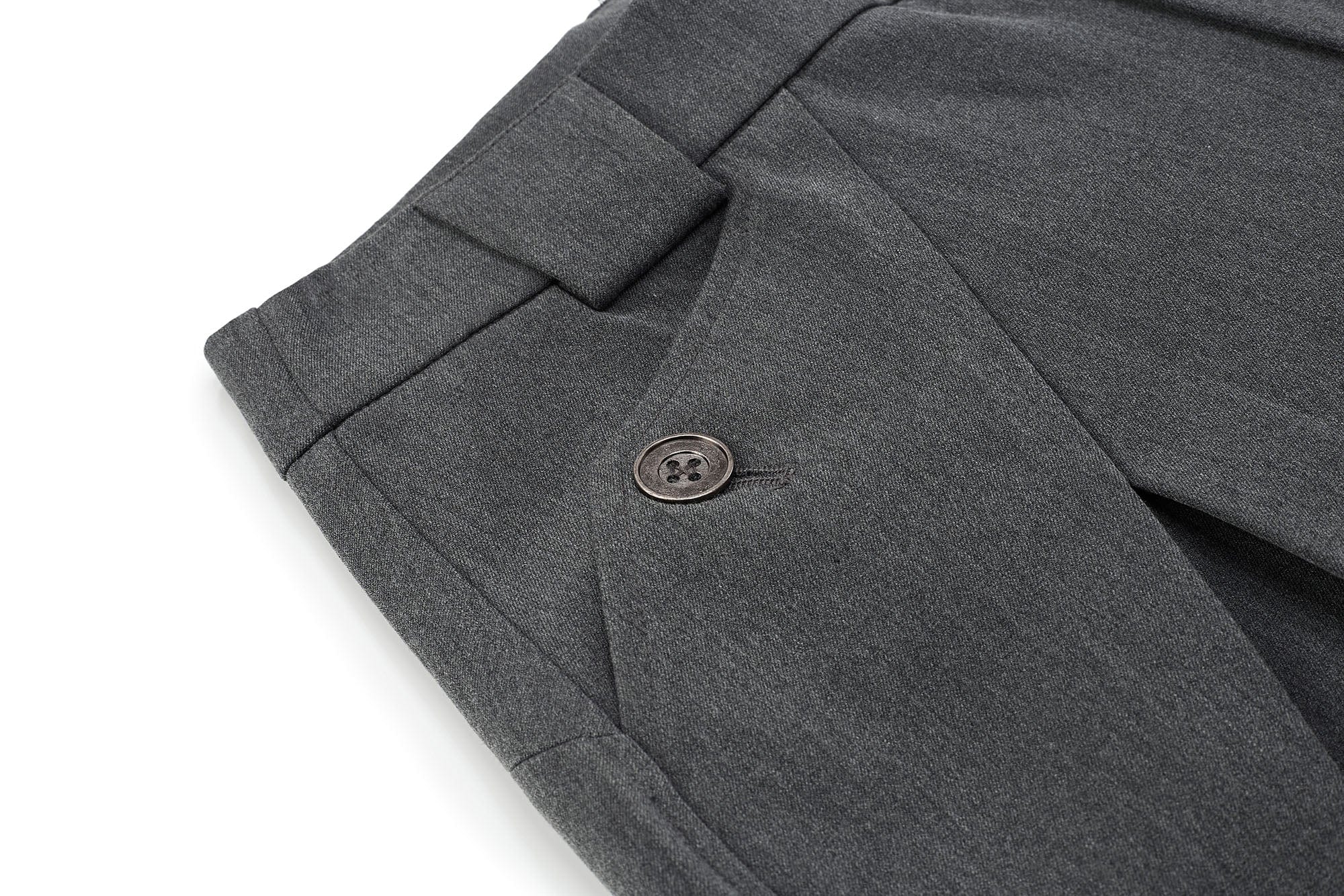 ESAIAS Triangle-Pleat Wide-Leg Trousers