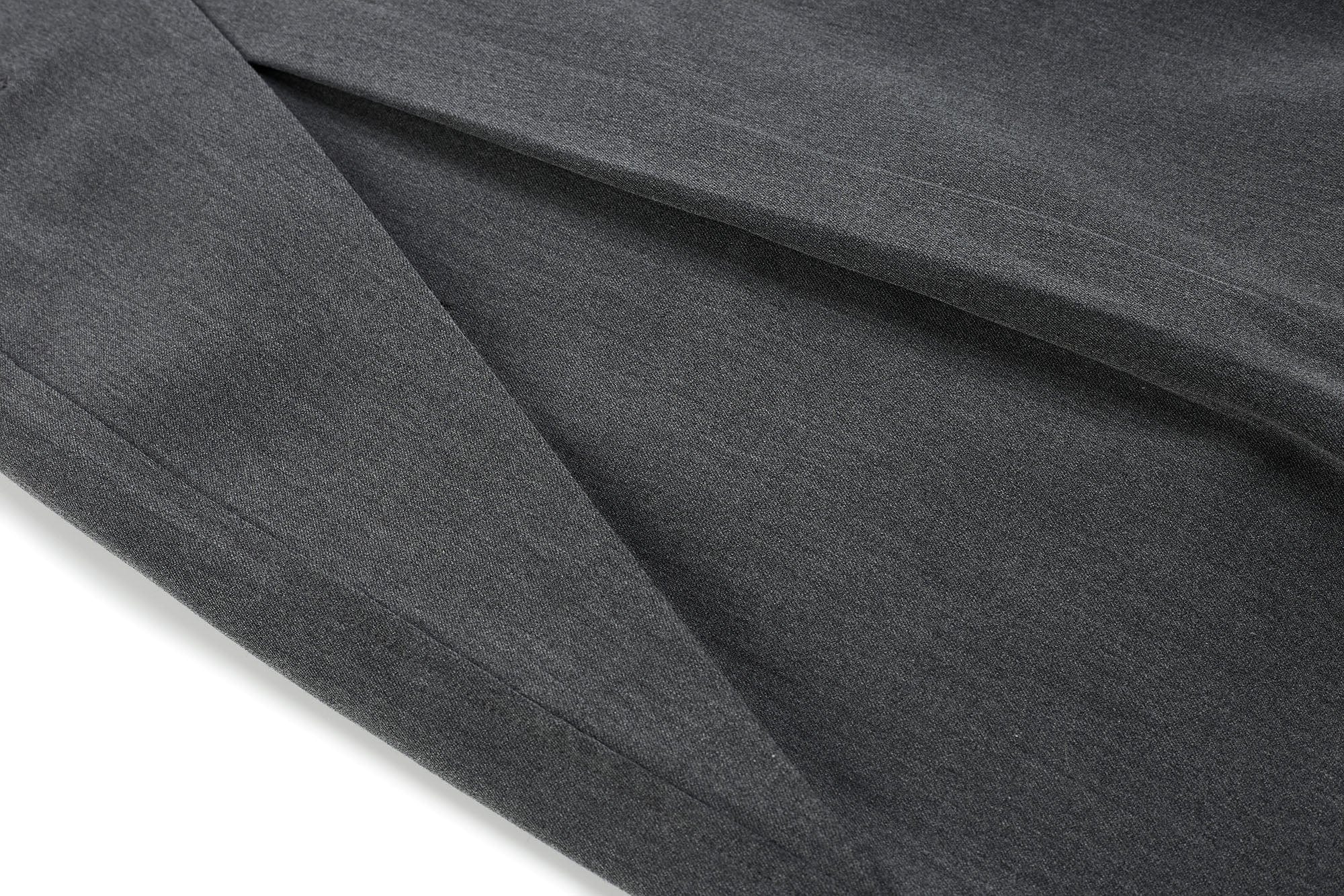 ESAIAS Triangle-Pleat Wide-Leg Trousers