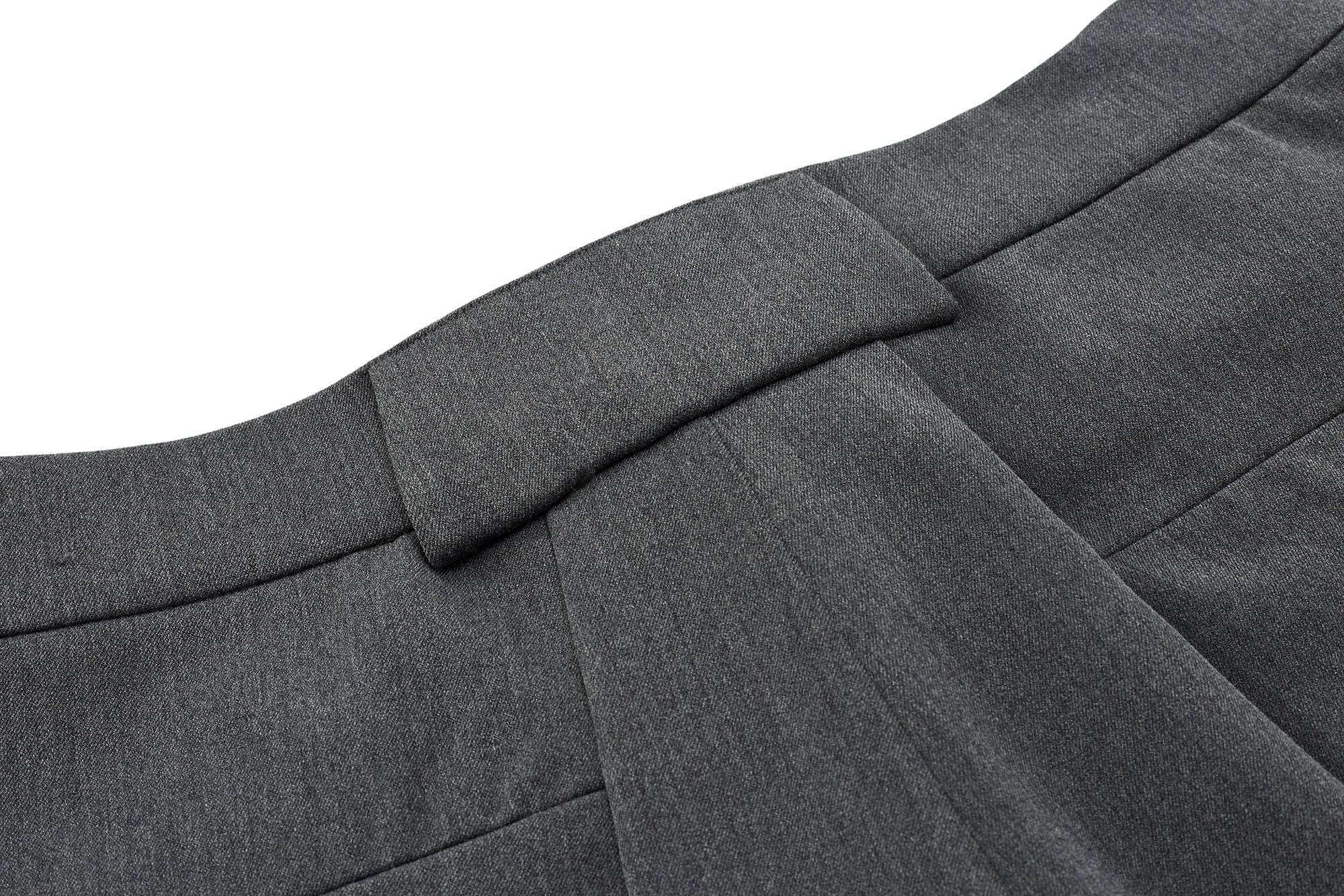 ESAIAS Triangle-Pleat Wide-Leg Trousers