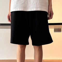 MIICHOUS Frayed Spliced Elastic Shorts