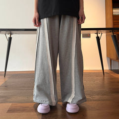 MIICHOUS Frayed Spliced Elastic Pants