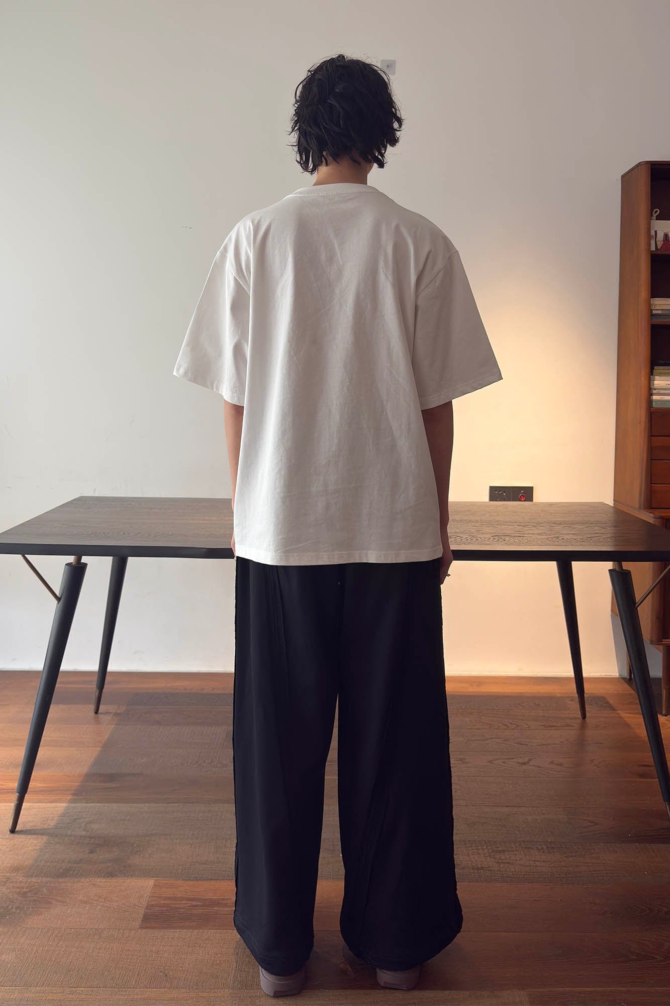 MIICHOUS Frayed Spliced Elastic Pants