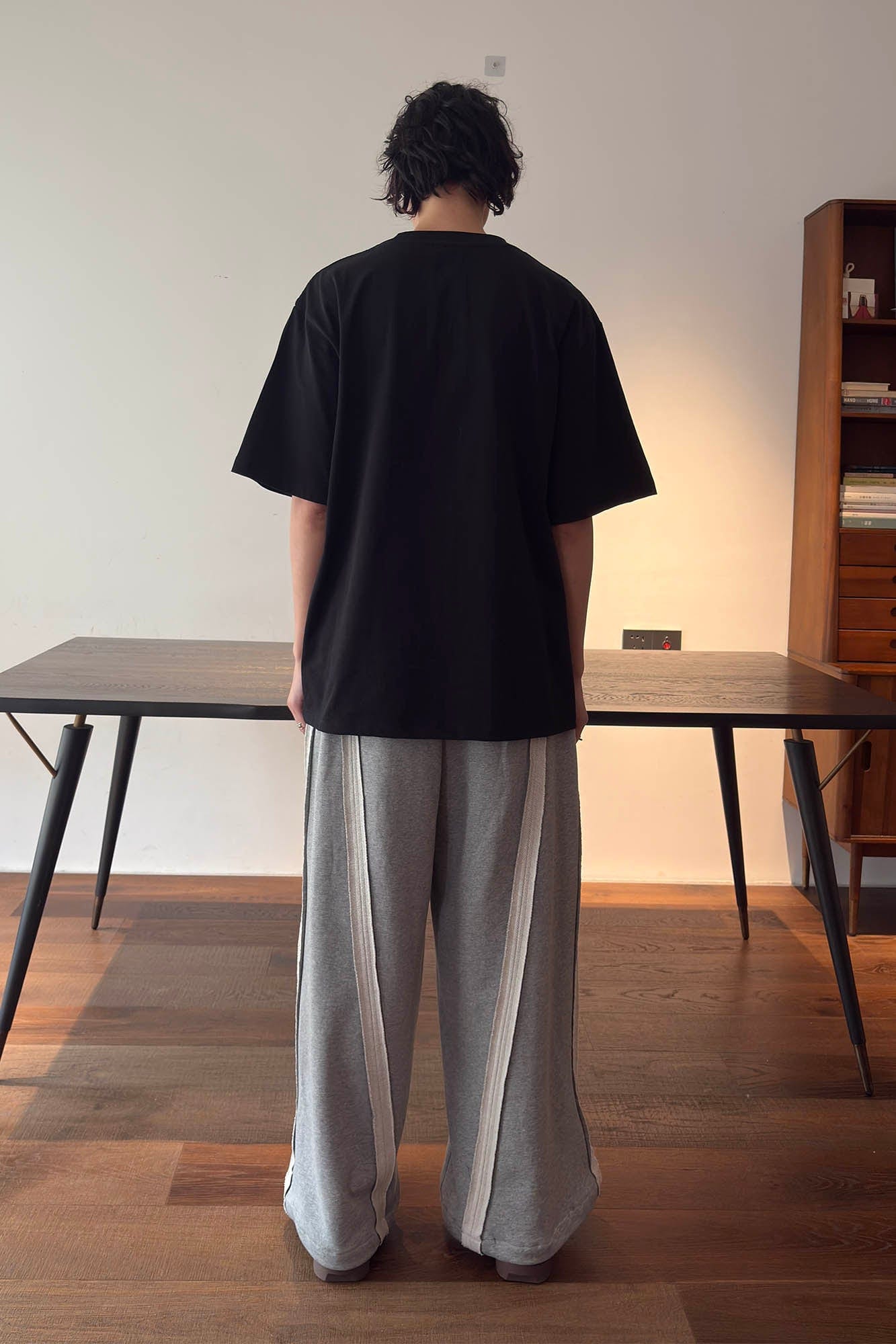 MIICHOUS Frayed Spliced Elastic Pants