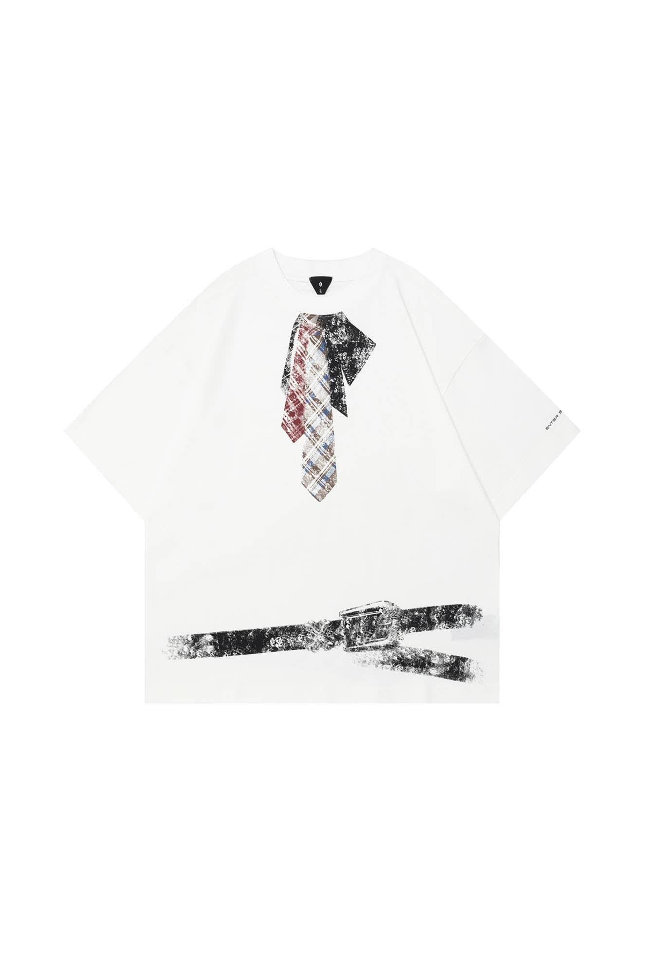 OVDY Tie-Belt Graphic T-Shirt