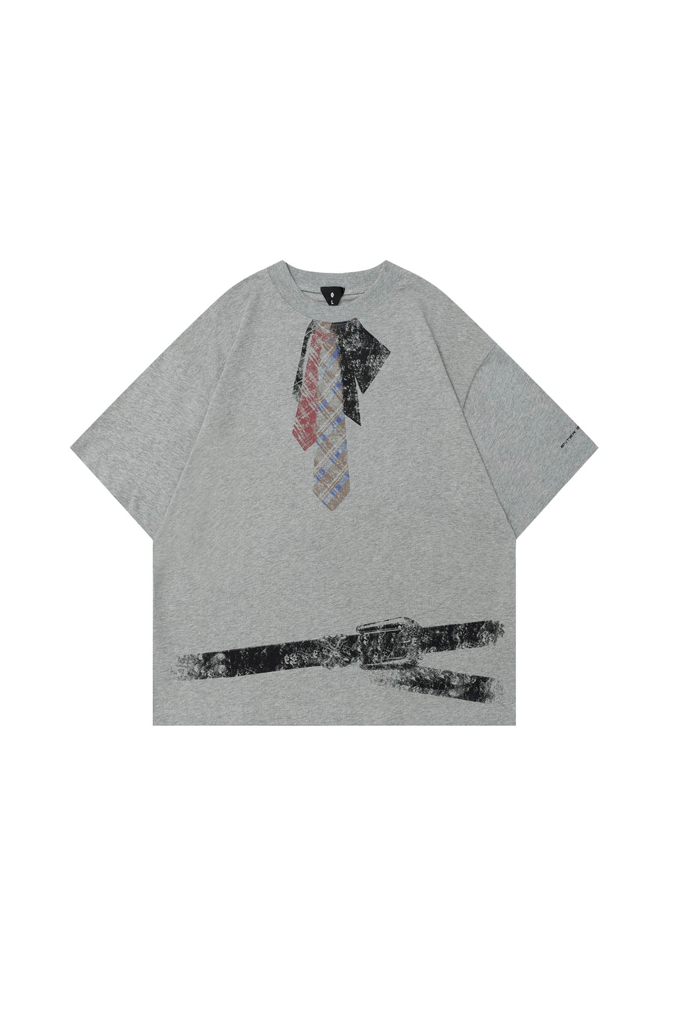 OVDY Tie-Belt Graphic T-Shirt