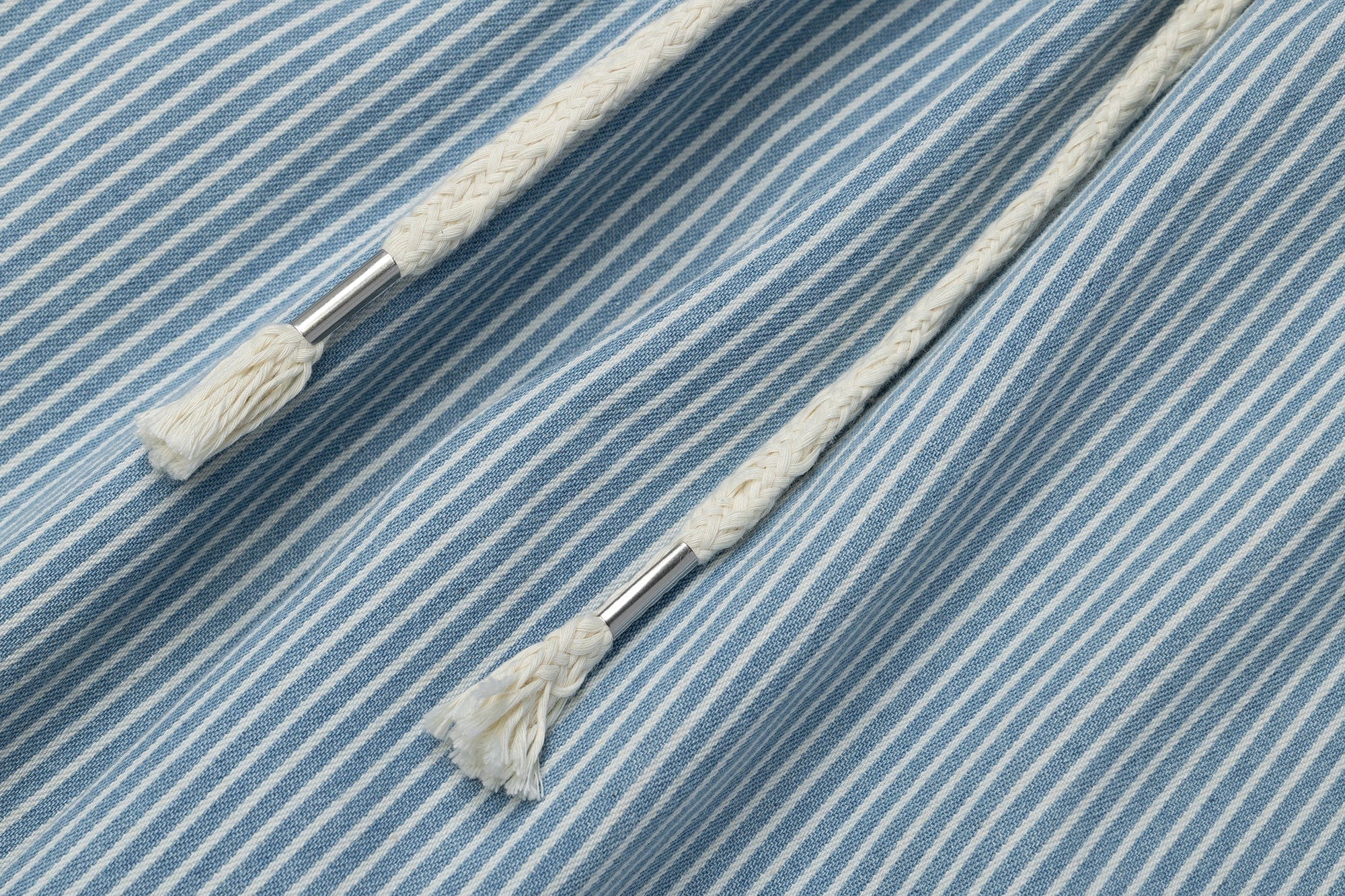 OVDY Striped Turquoise Rivet Straight-Leg Pants
