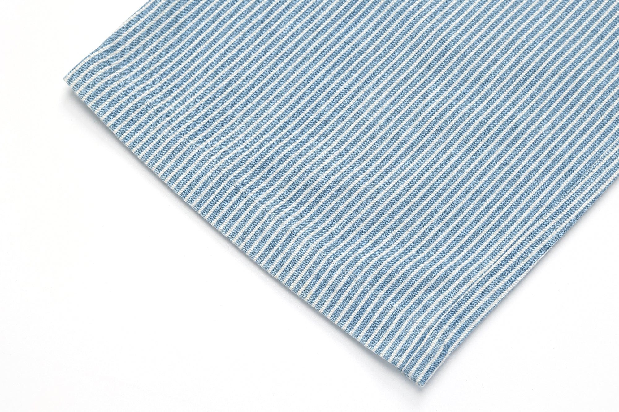 OVDY Striped Turquoise Rivet Straight-Leg Pants