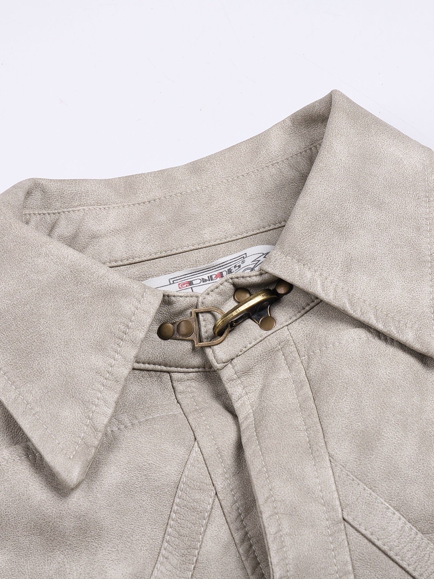 DND4DES Faux Leather Wrinkled Jacket