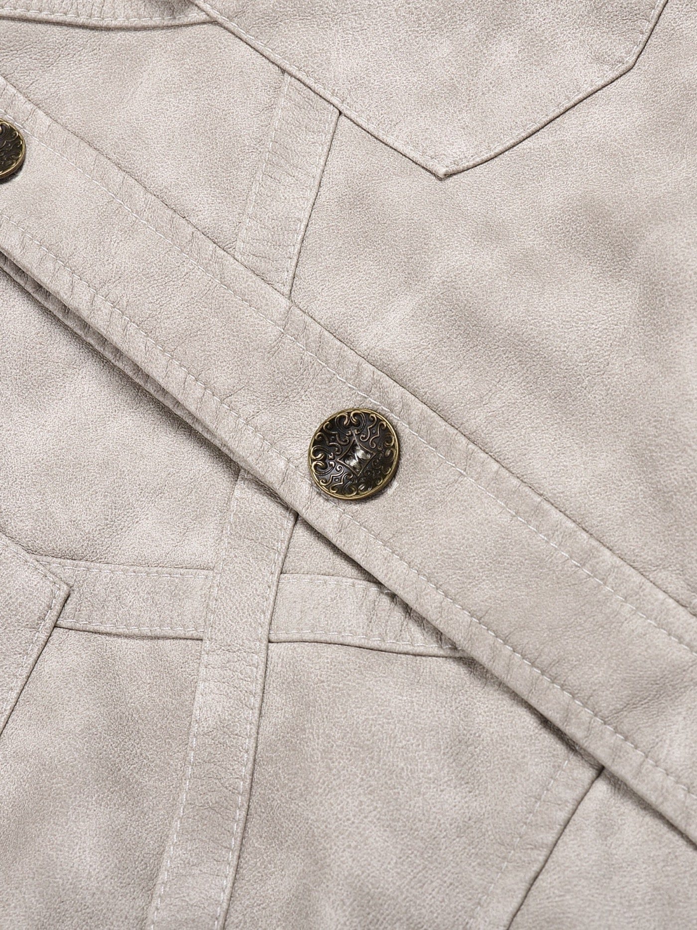 DND4DES Faux Leather Wrinkled Jacket