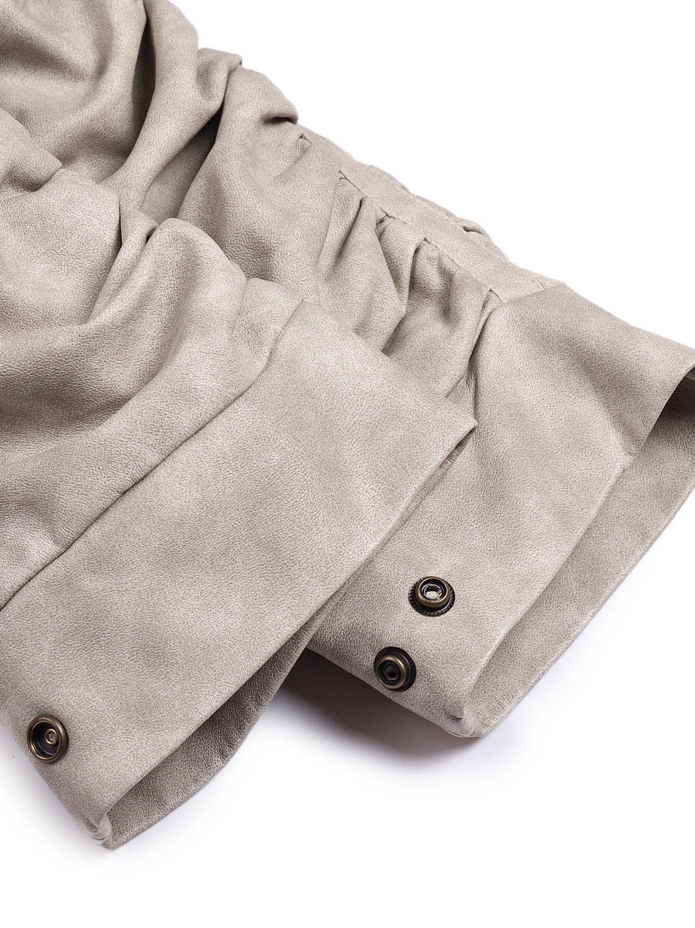 DND4DES Faux Leather Wrinkled Jacket