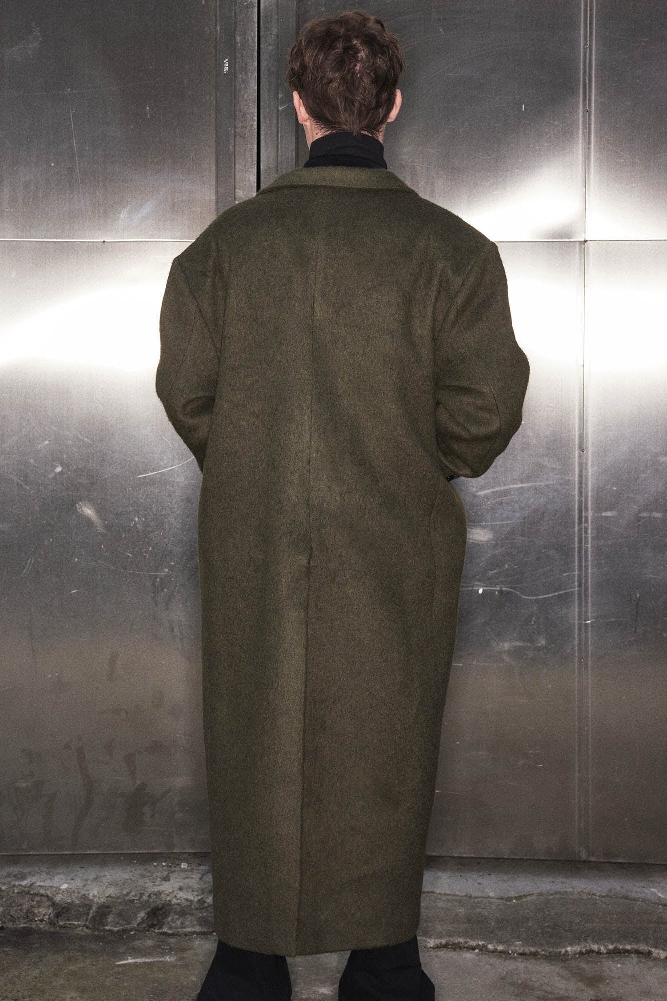 KADAKADA Wool-Blended Oversized Long Coat