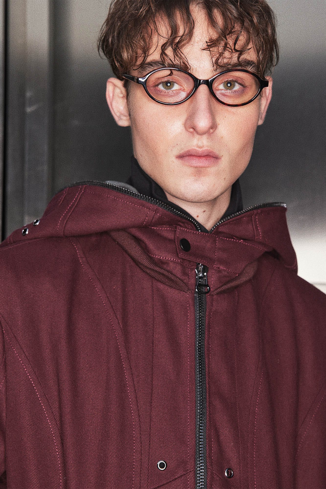 KADAKADA Cat Ears Perforated Hooded Jacket