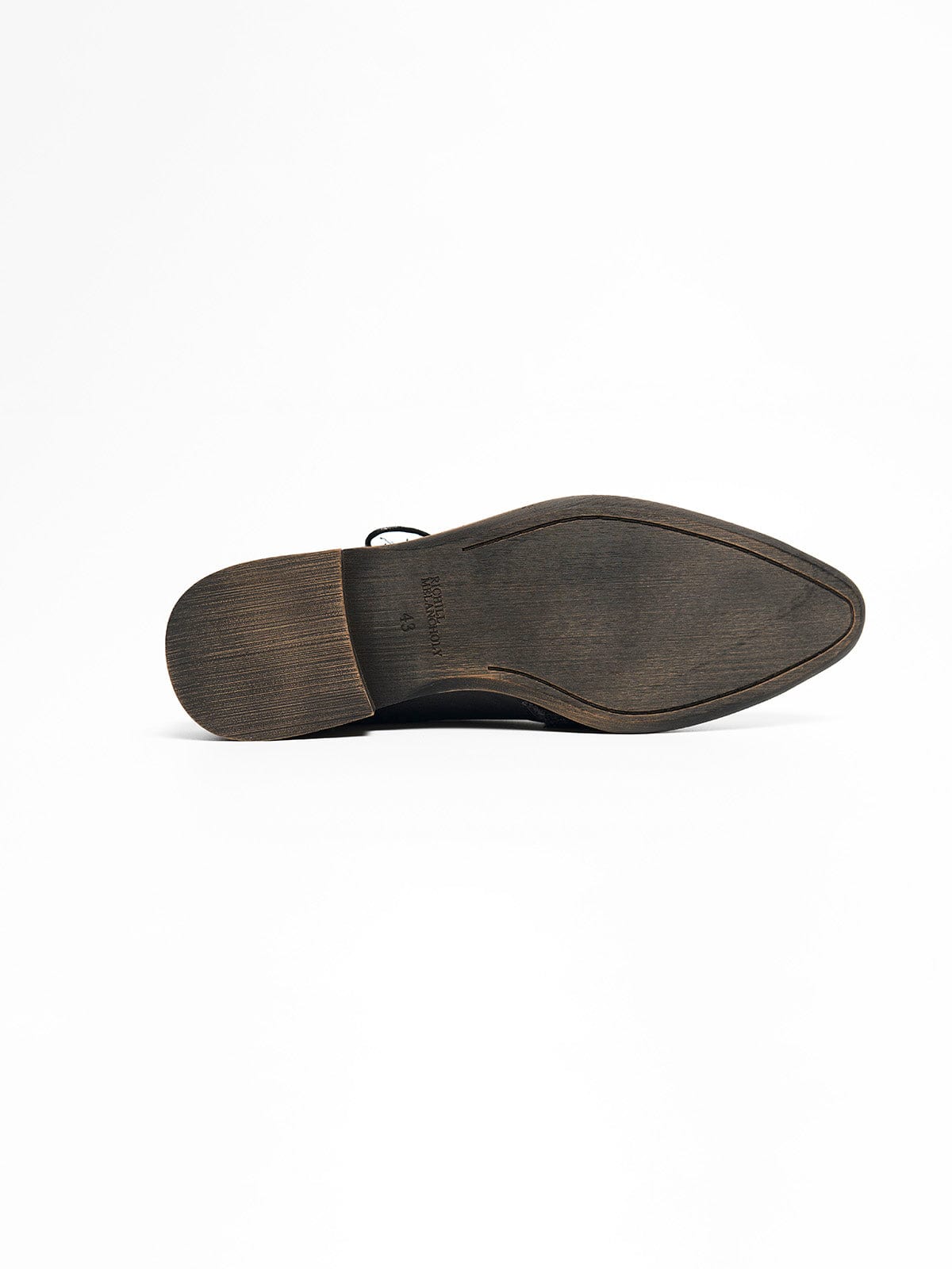 RICHILL Turkish Cowhide Brogue Monk Mule Loafers