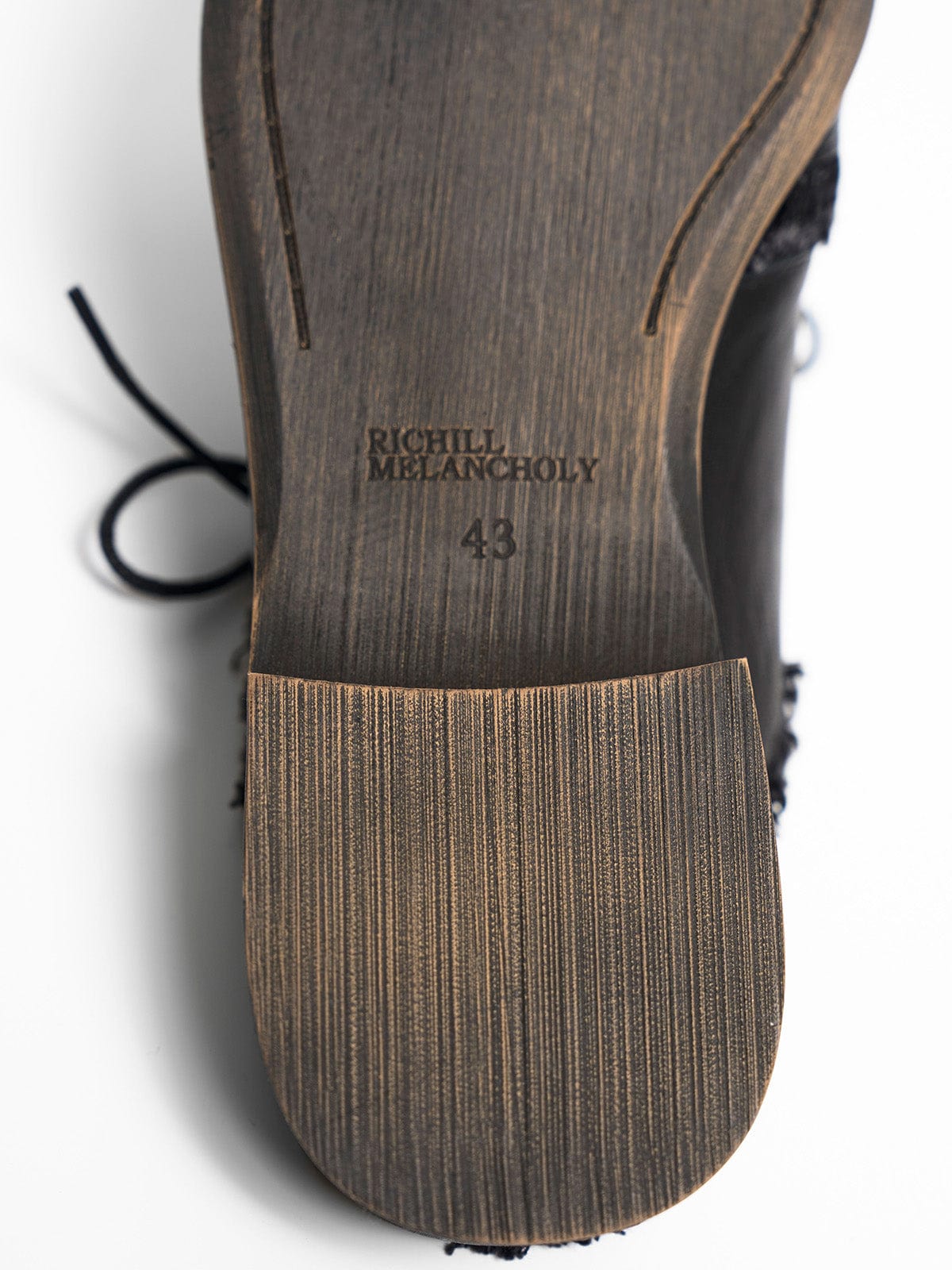 RICHILL Turkish Cowhide Brogue Monk Mule Loafers