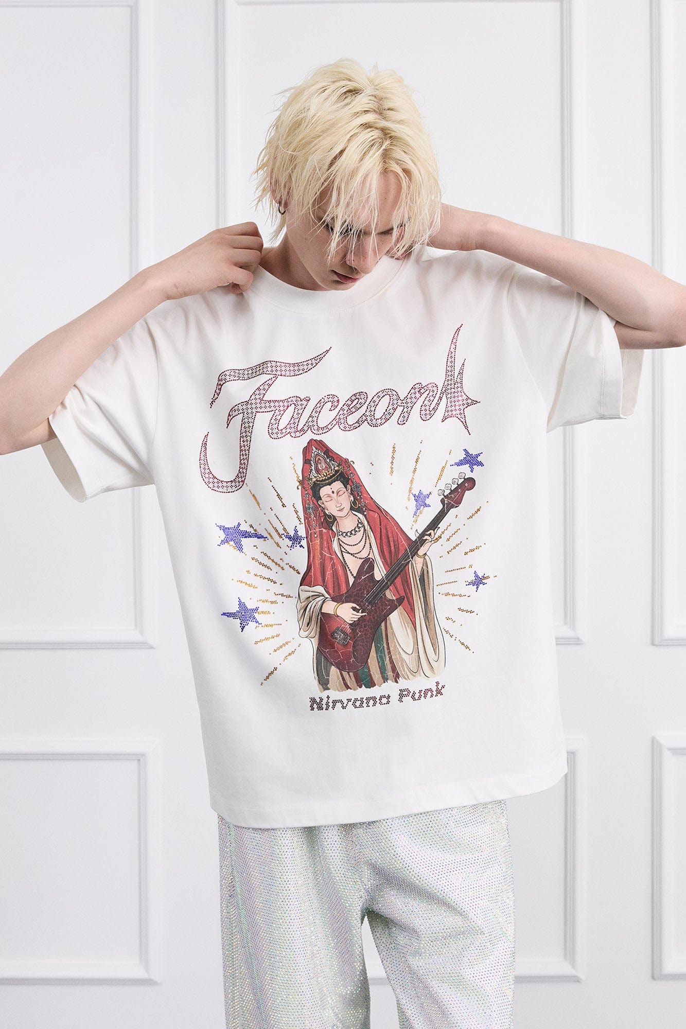 FACEONLAB Rock Bodhisattva Oversized T-Shirt