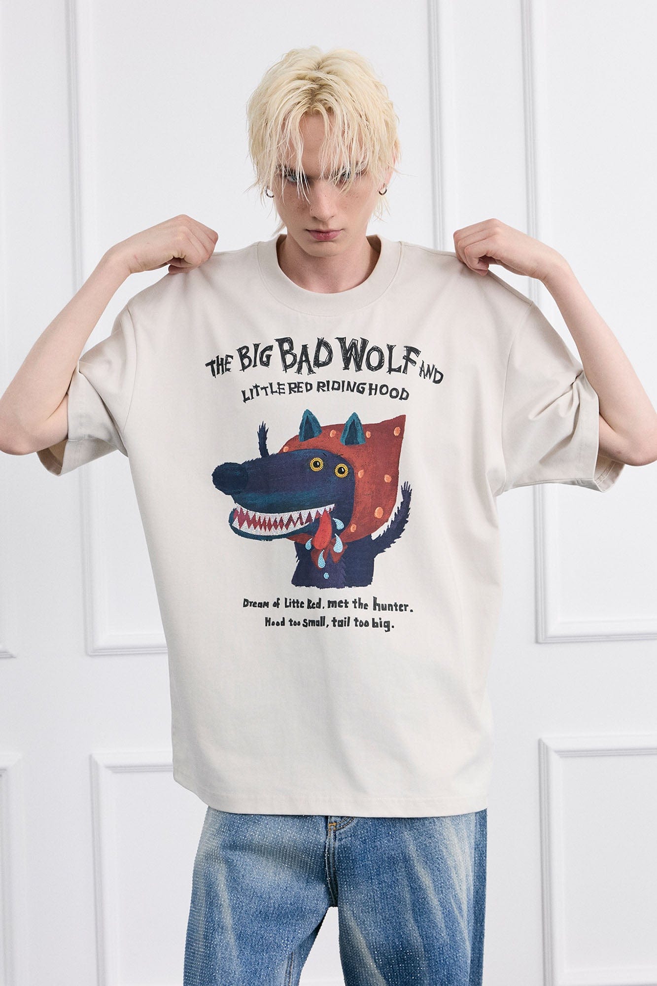 FACEONLAB Big Bad Wolf Oversized T-Shirt