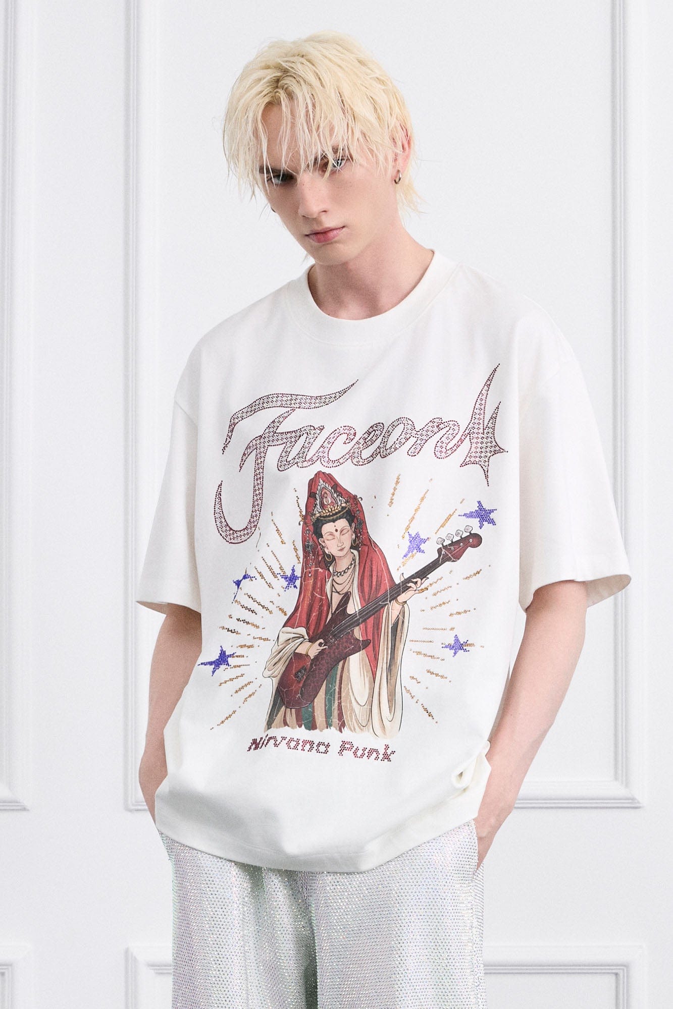 FACEONLAB Rock Bodhisattva Oversized T-Shirt