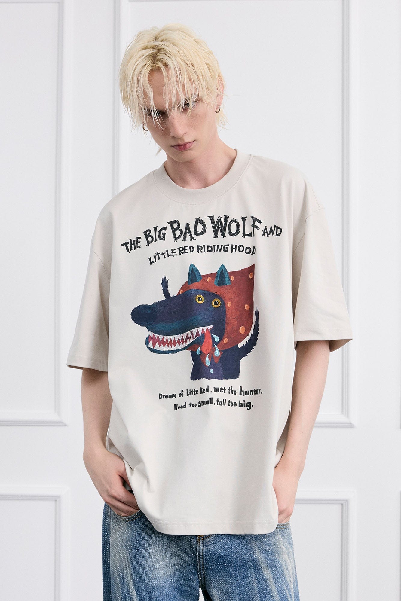 FACEONLAB Big Bad Wolf Oversized T-Shirt
