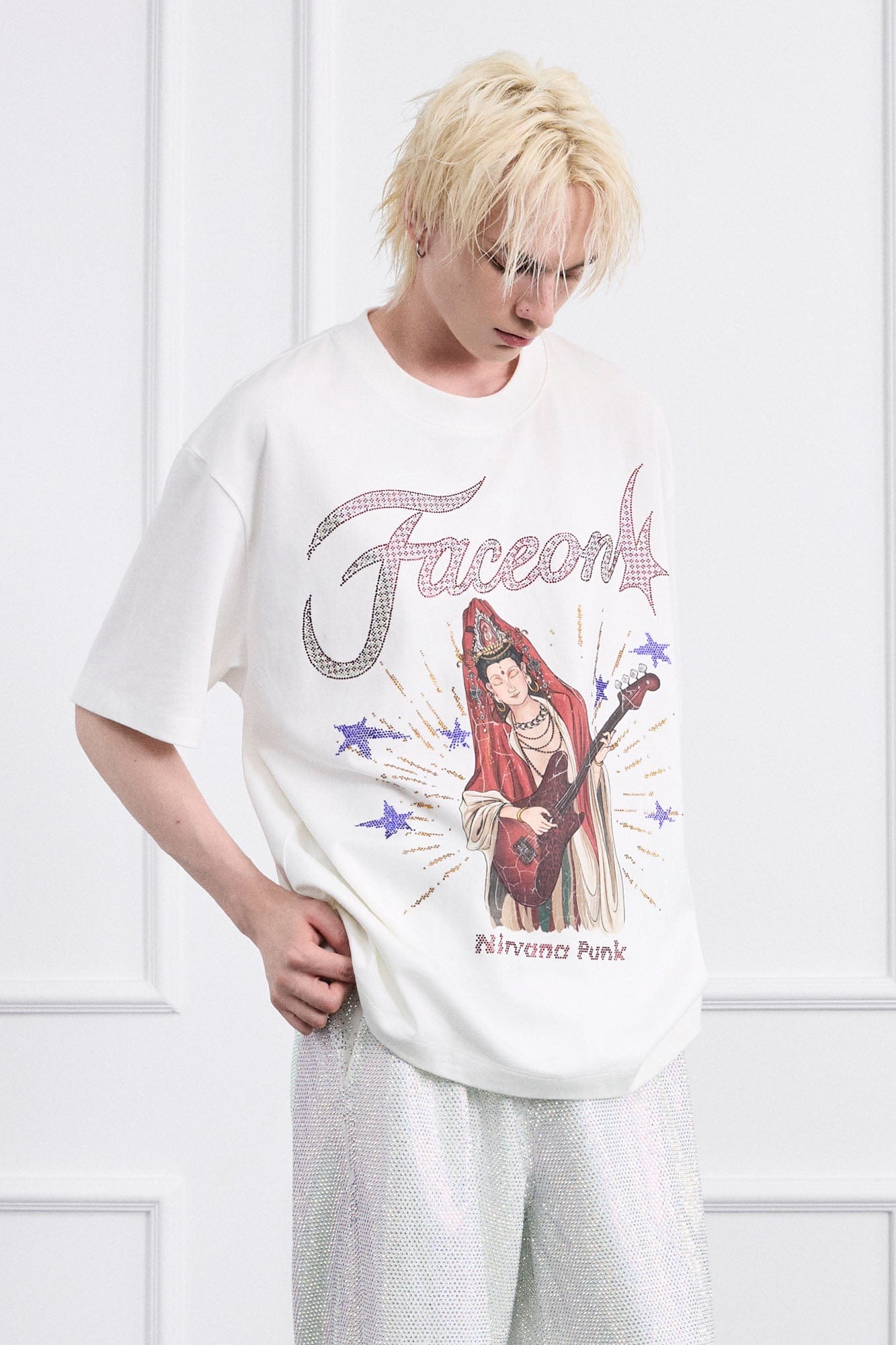 FACEONLAB Rock Bodhisattva Oversized T-Shirt