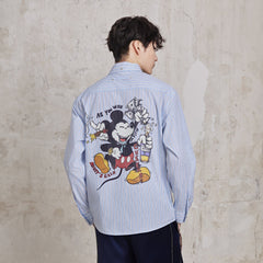 FACEONLAB Betrayed Ideals Pinstriped Shirt