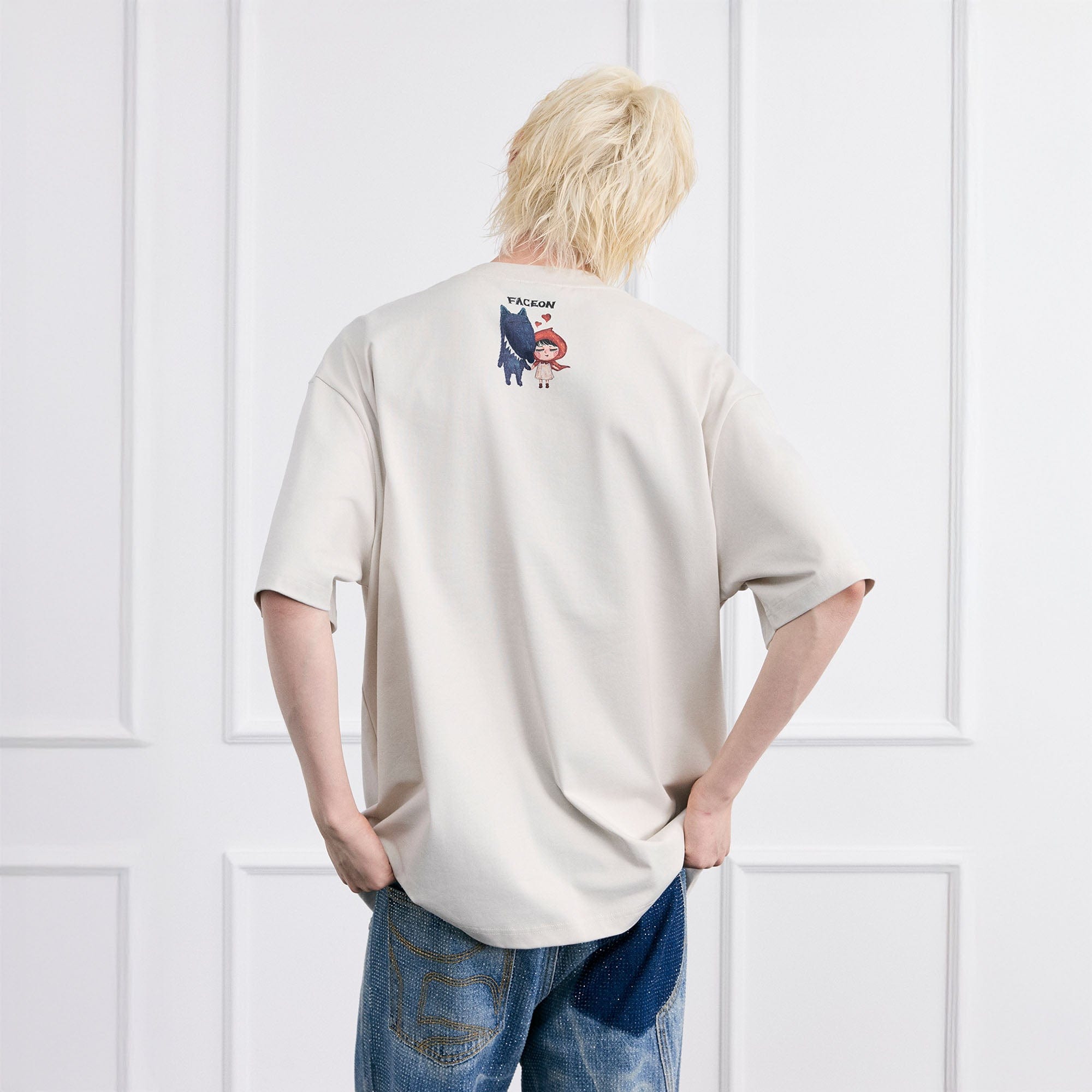 FACEONLAB Big Bad Wolf Oversized T-Shirt