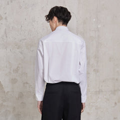FACEONLAB Modern Patch-Pocket Poplin Shirt