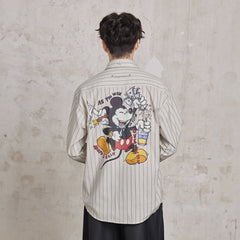 FACEONLAB Betrayed Ideals Pinstriped Shirt