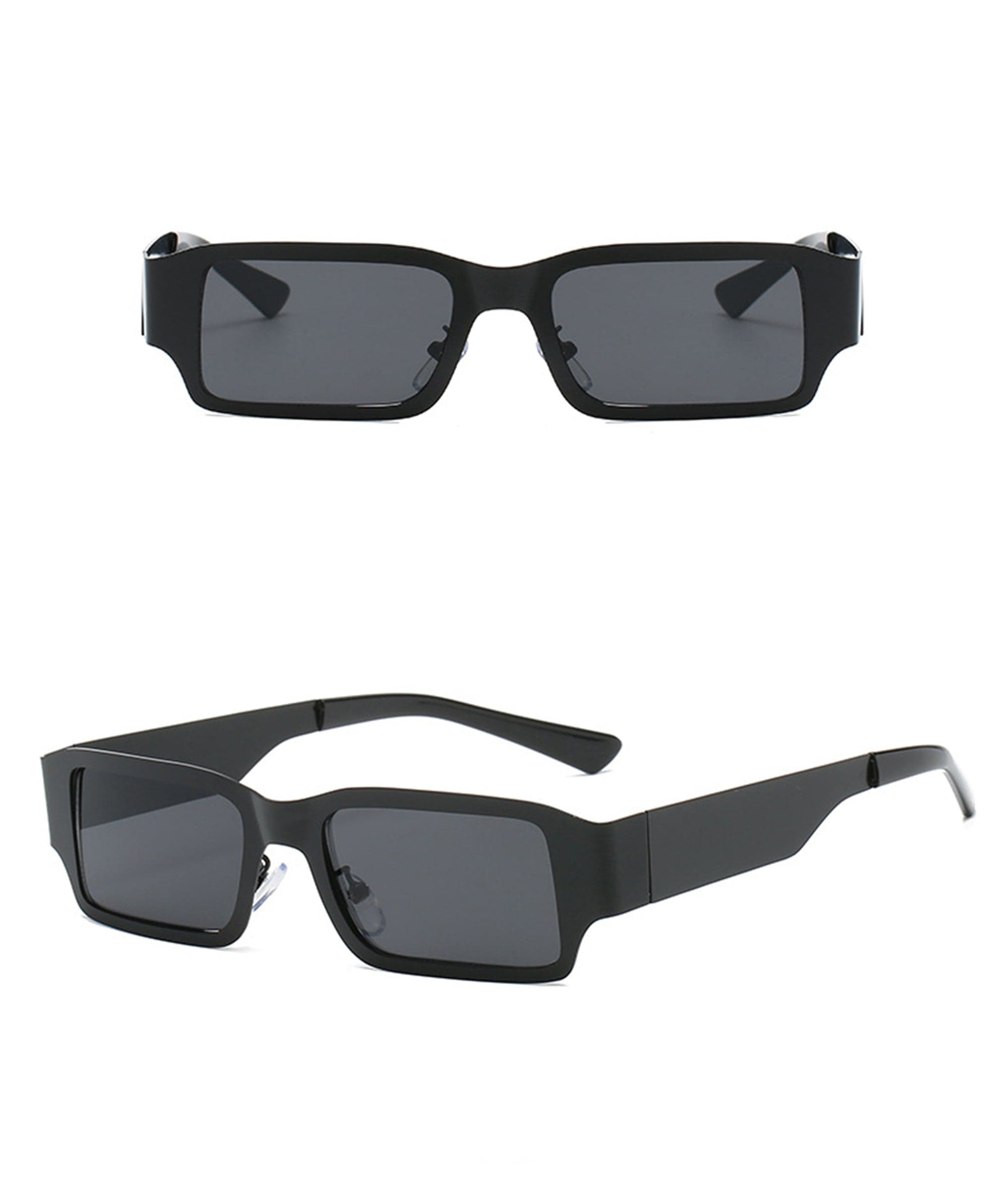 DAMAGE ASIA OPTICALS Metallic Square Frame Sunglasses