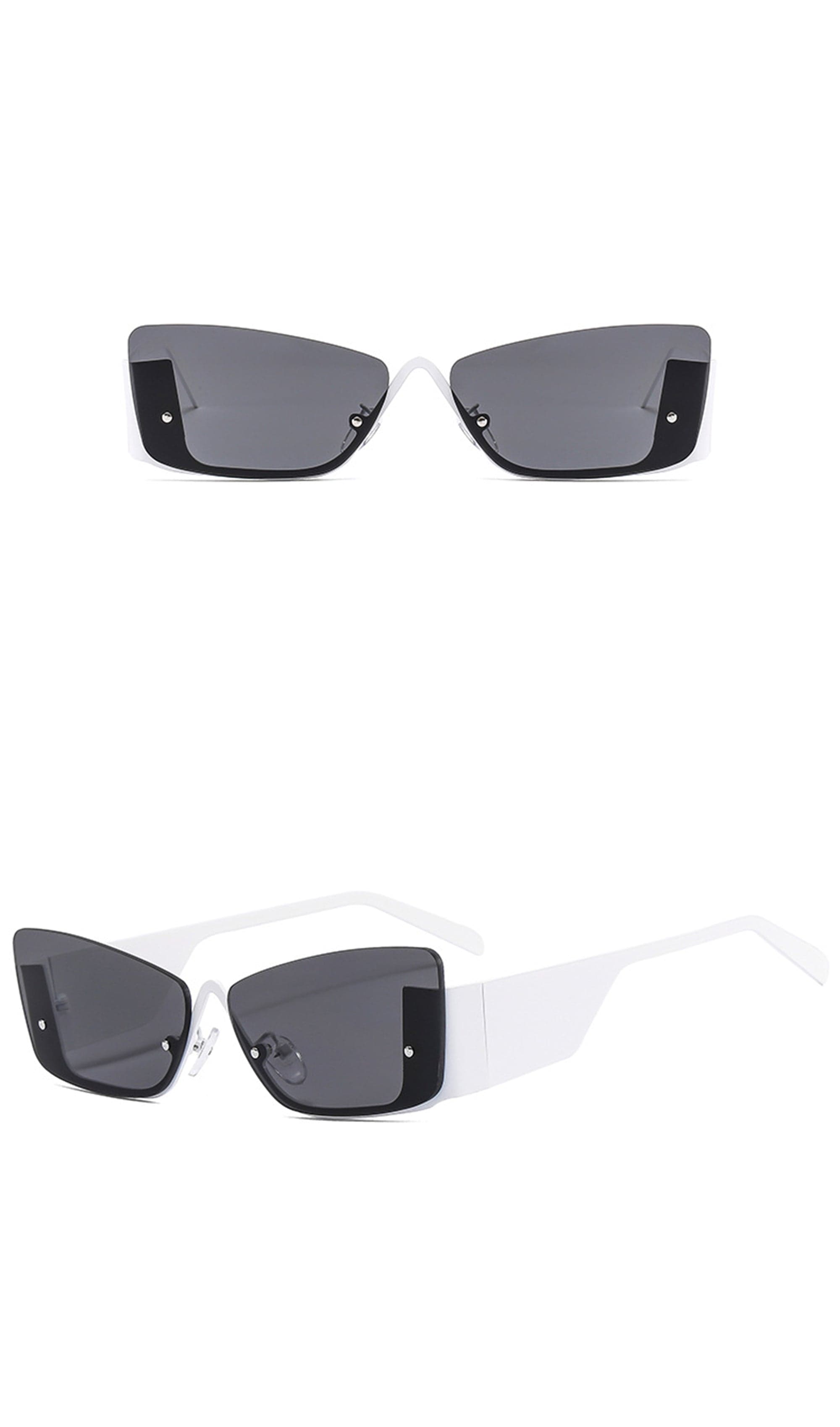 DAMAGE ASIA OPTICALS Modern Half Frame Sunglasses