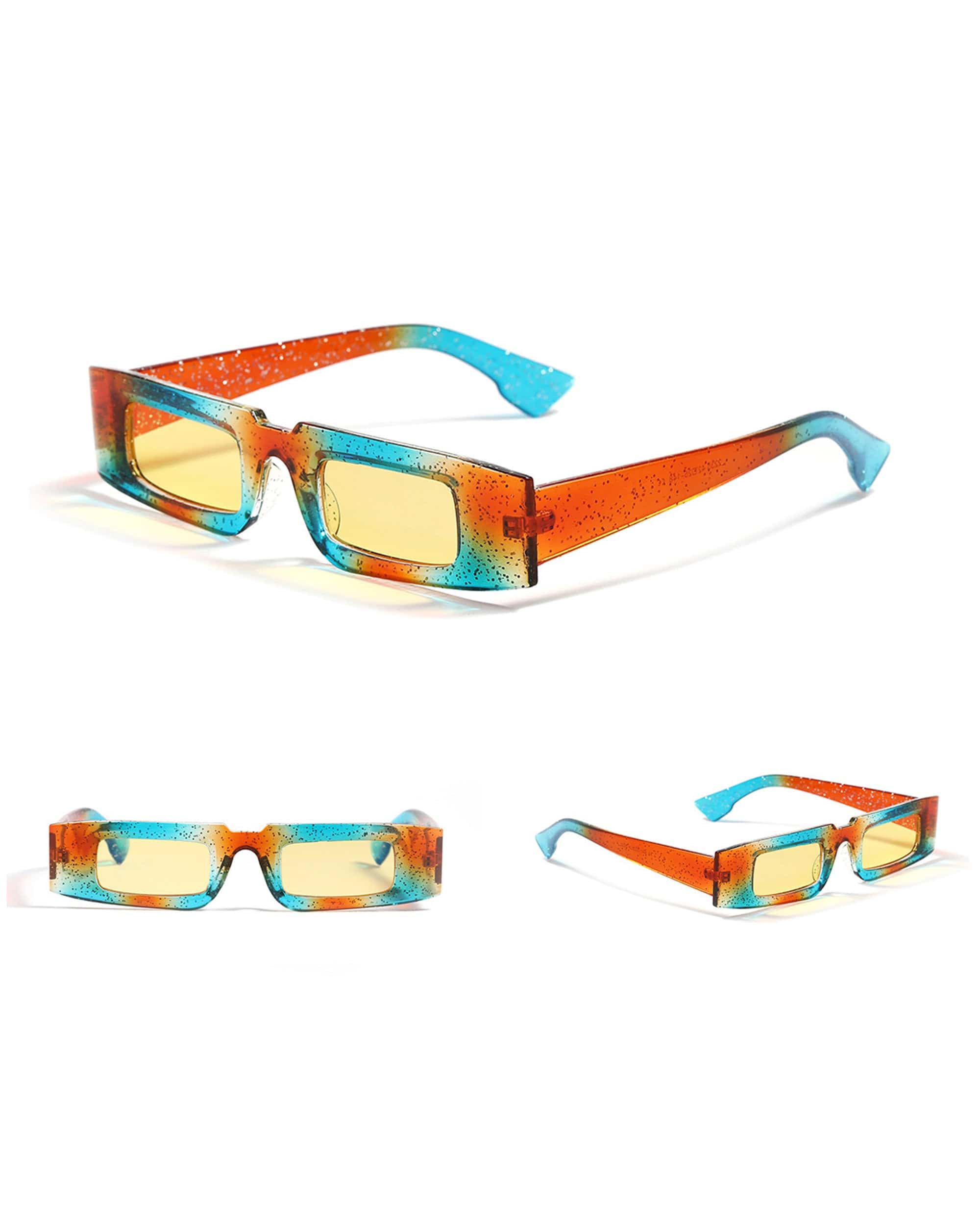 DAMAGE ASIA OPTICALS The Square Bold Frame Sunglasses