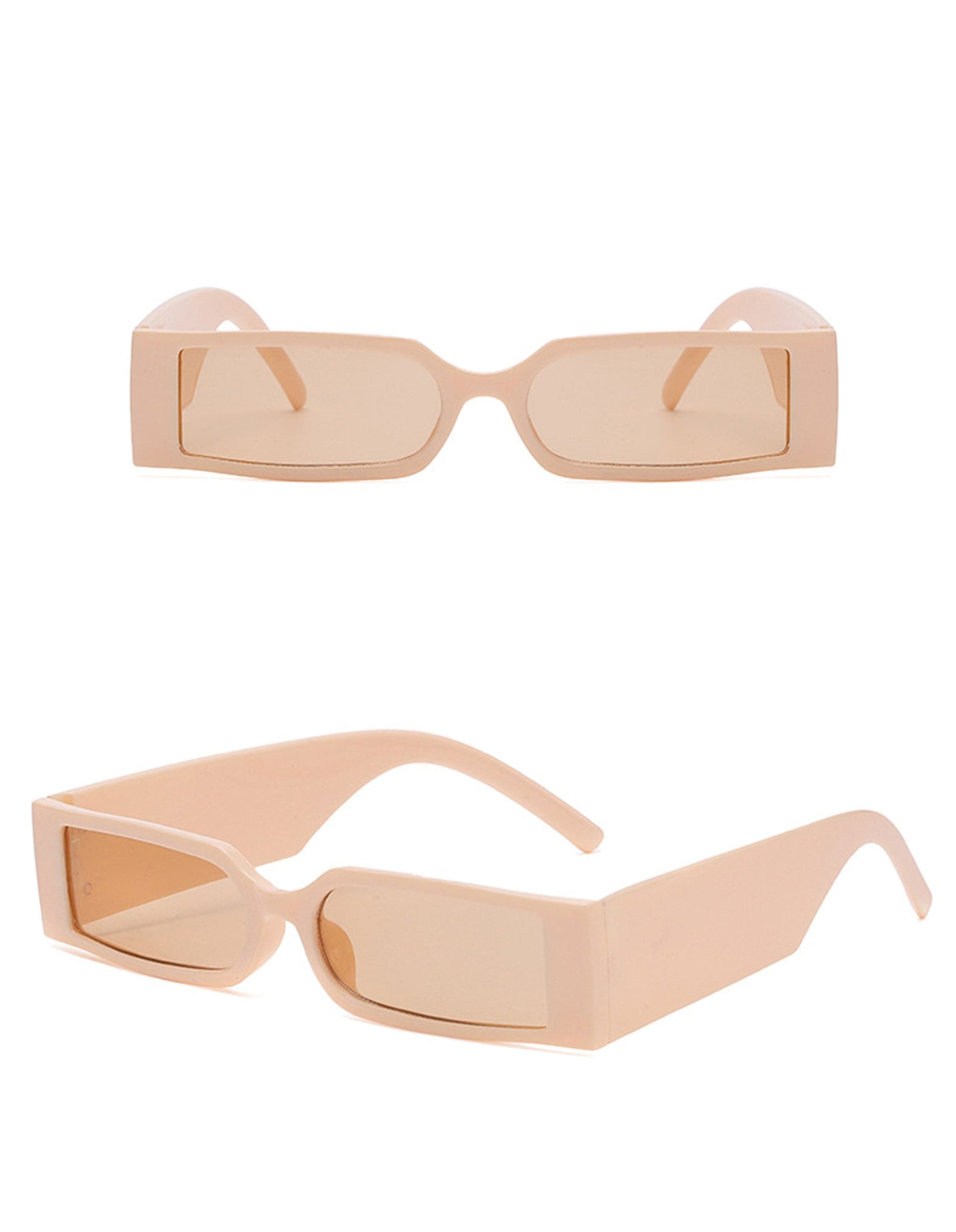 DAMAGE ASIA OPTICALS Square Frame Thick Temple Sunglasses
