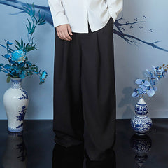 JIECHI Essential Draped Wide-Leg Pants