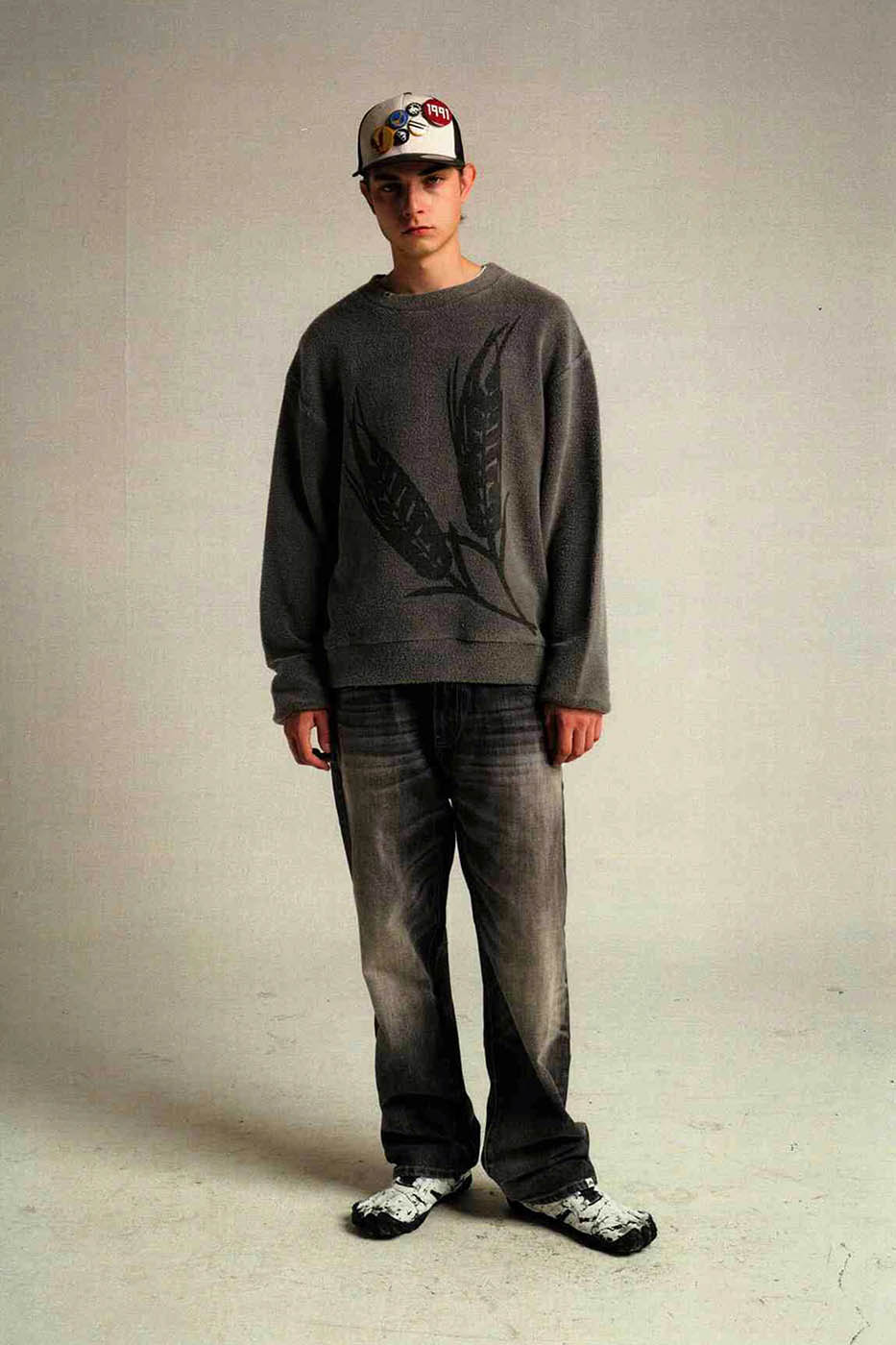 URBAN+FOREST 50s Washed Baggy Jeans
