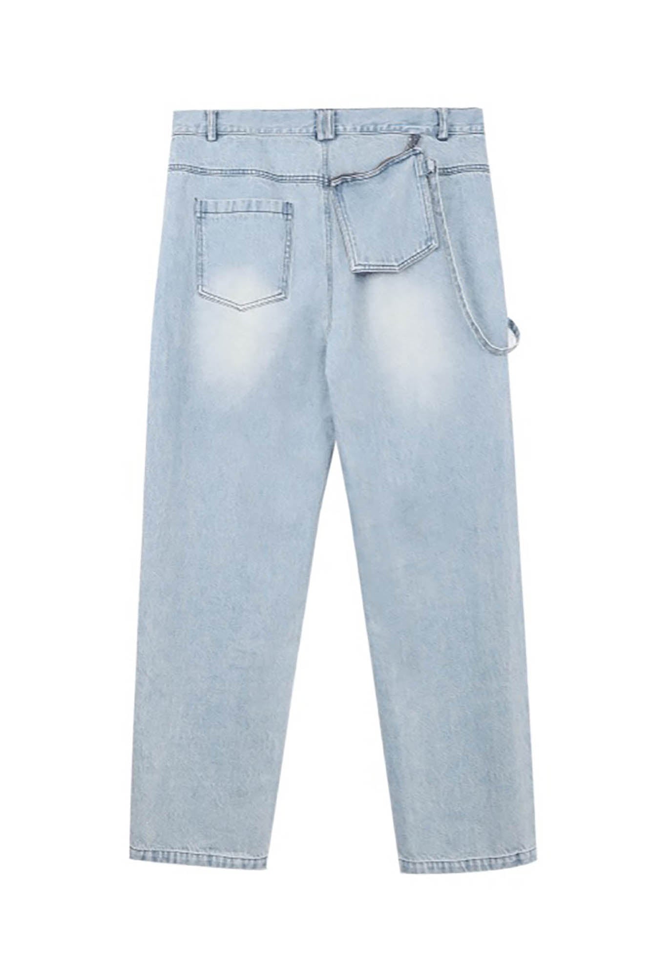 REDH Patch Washed Straight-Leg Jeans