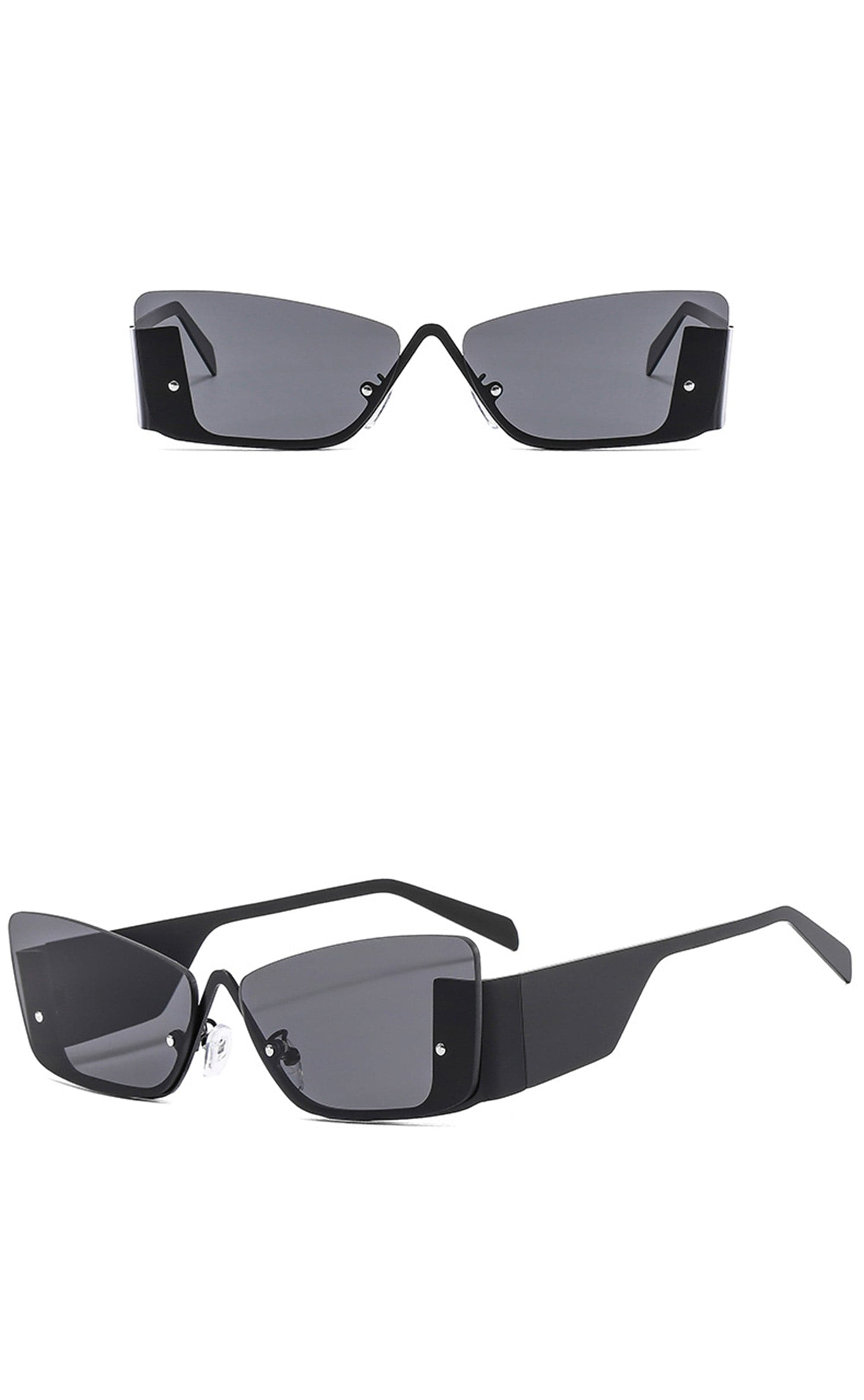 DAMAGE ASIA OPTICALS Modern Half Frame Sunglasses