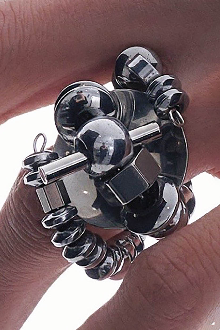 ILLUSORY Wrapped Beaded Mech Ring