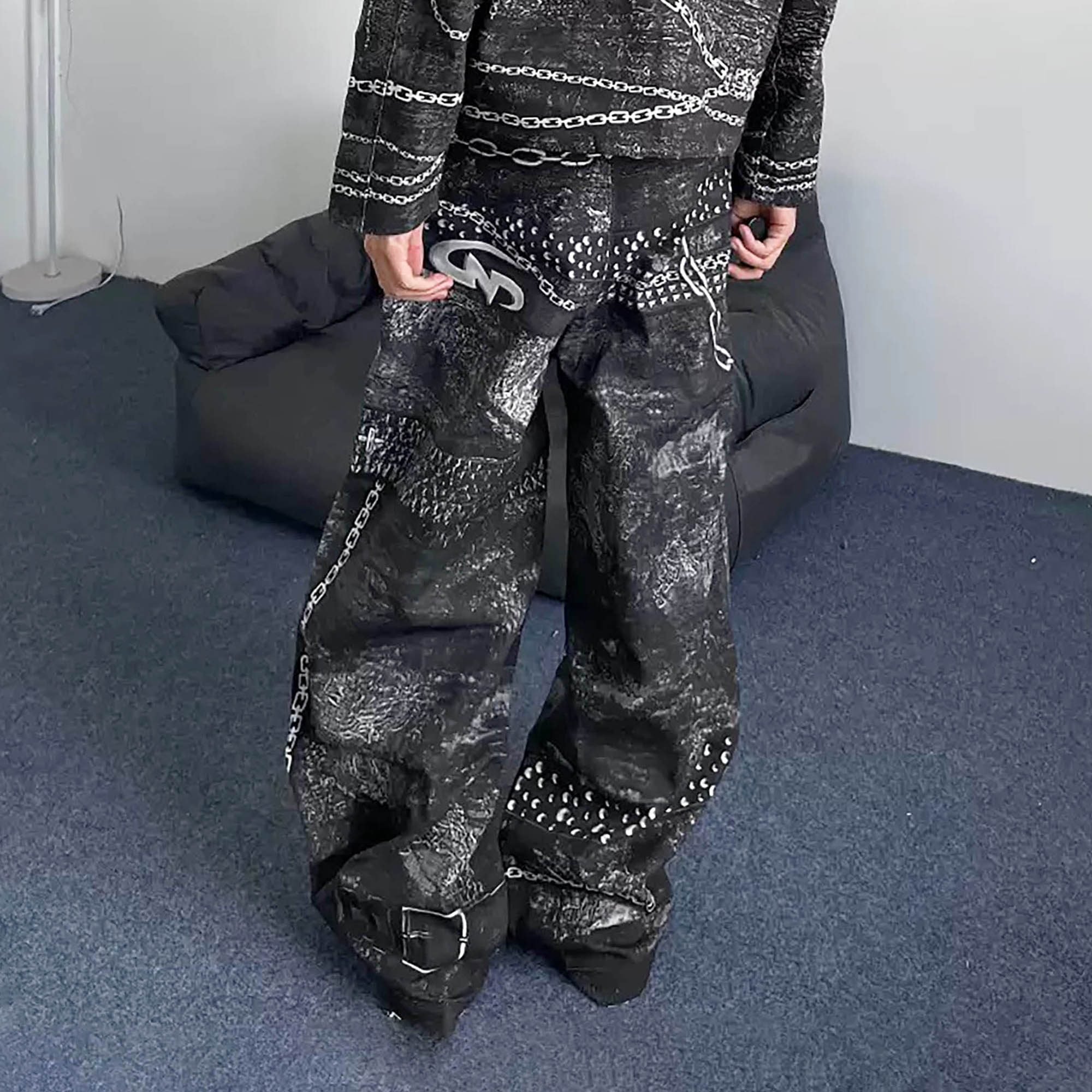 DND4DES Chains Straight-Leg Pants