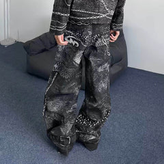 DND4DES Chains Straight-Leg Pants