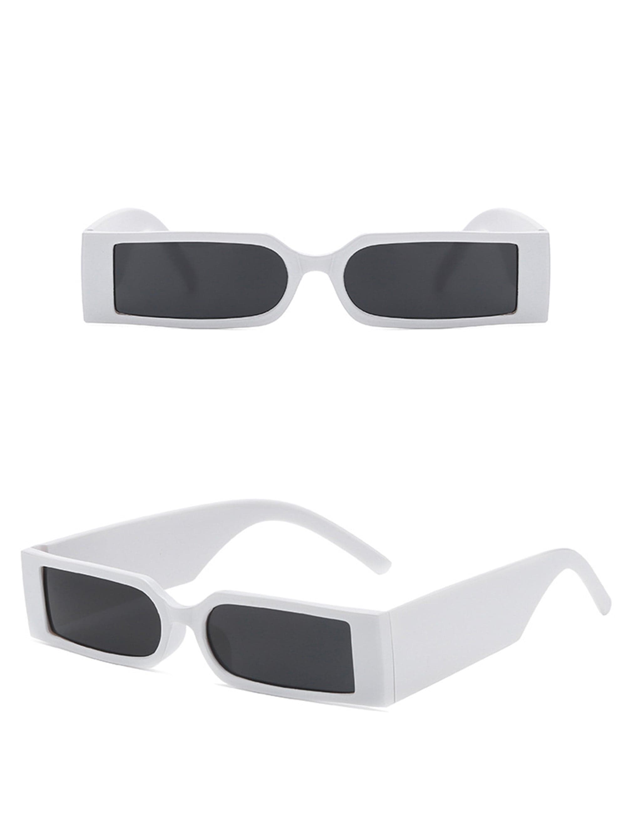 DAMAGE ASIA OPTICALS Square Frame Thick Temple Sunglasses