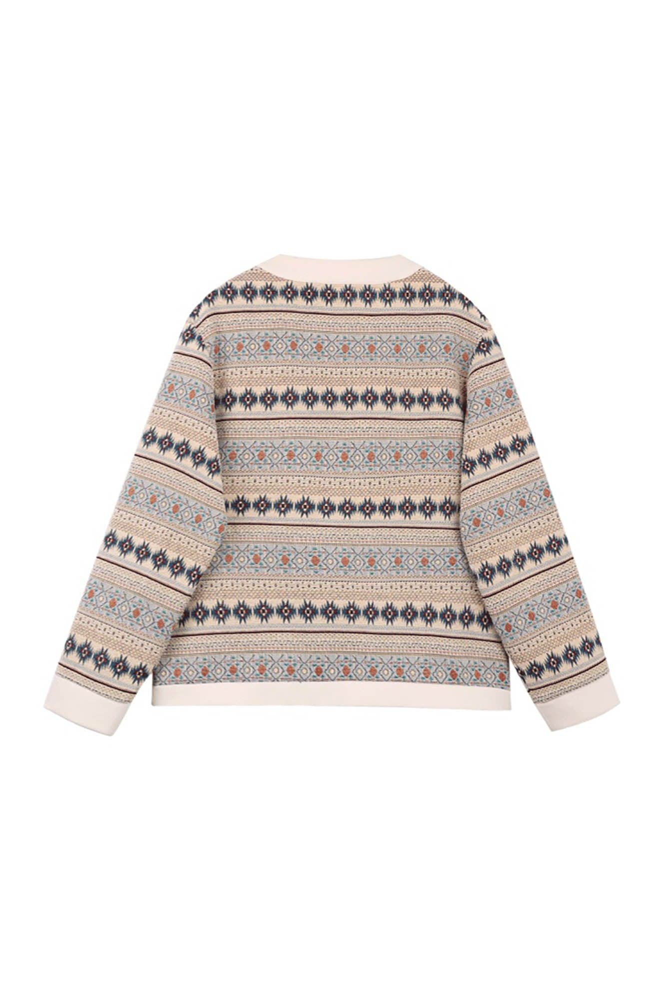 REDH Retro Tribal Knit Cardigan