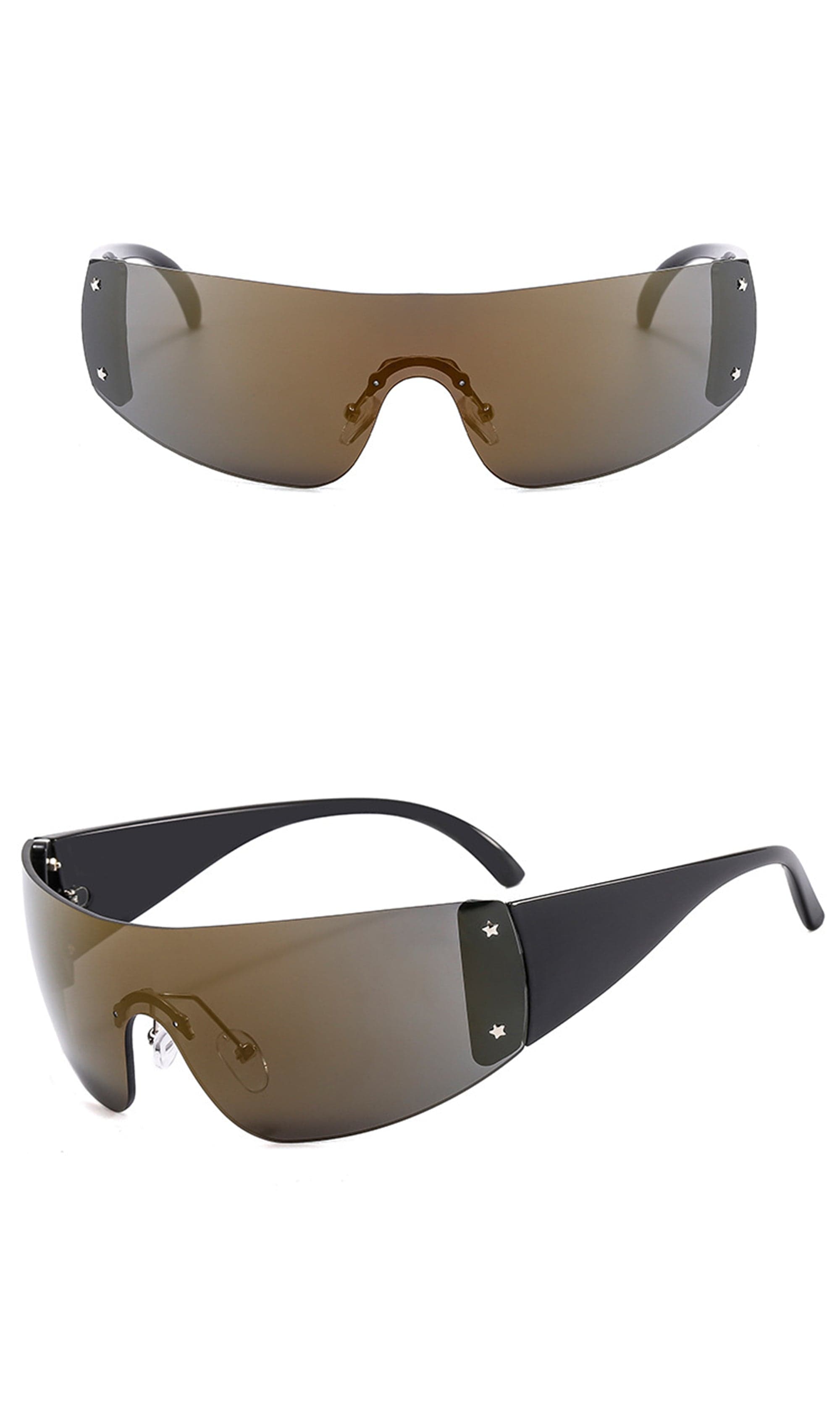DAMAGE ASIA OPTICALS Frameless One-Piece Sunglasses