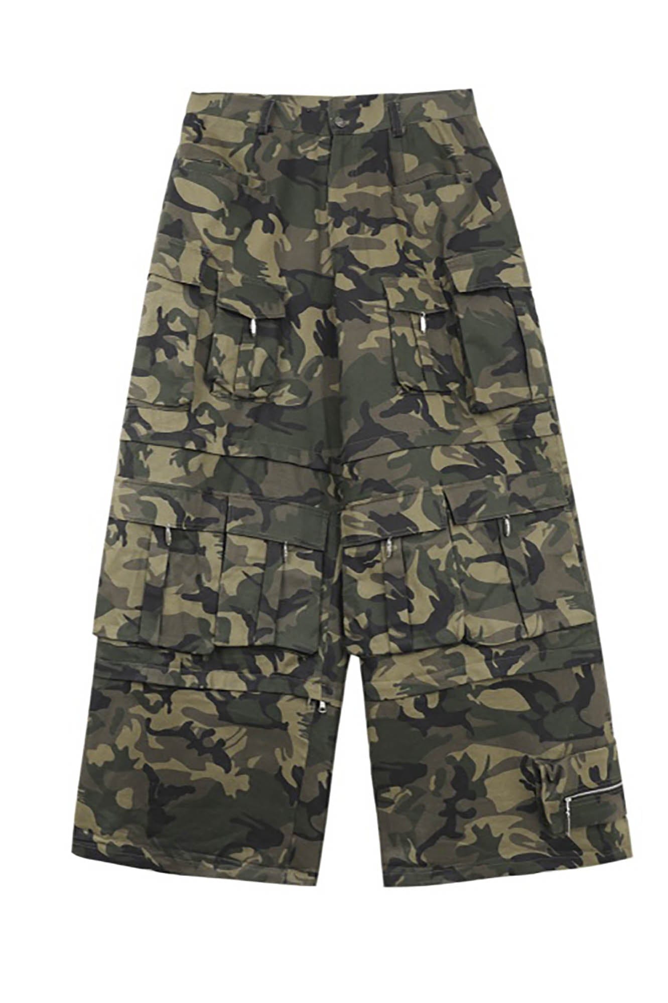 REDH Detachable Multi-Pocket Camo Oversized Cargo Pants